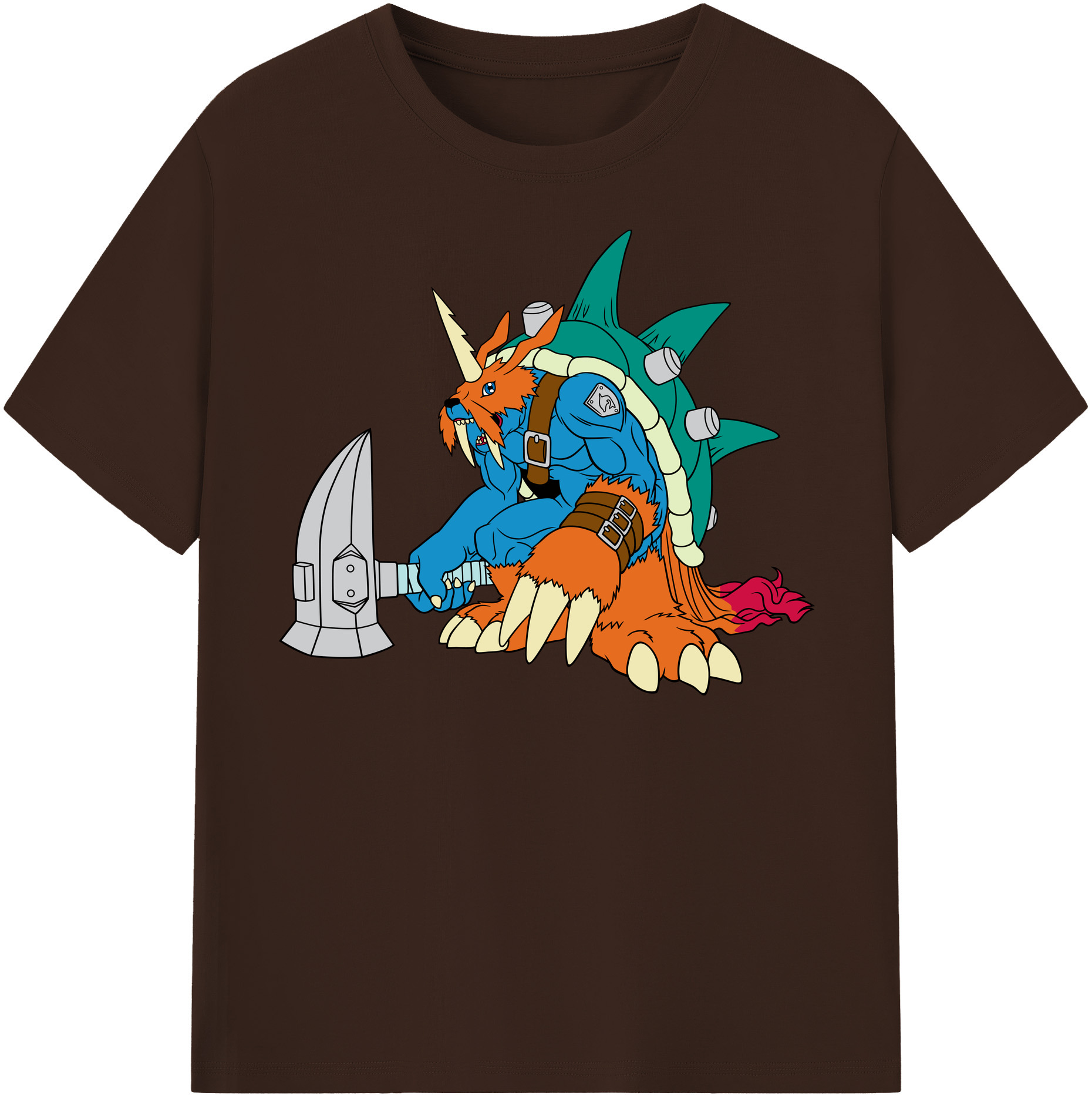 （画像用） Digimon デジタルモンスター/デジモン 綿100％半袖Tシャツ（フロントプリント）