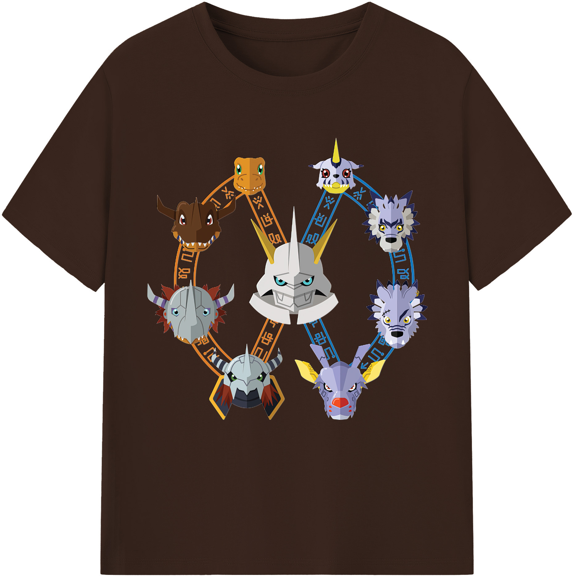 （画像用） Digimon デジタルモンスター/デジモン 綿100％半袖Tシャツ（フロントプリント）