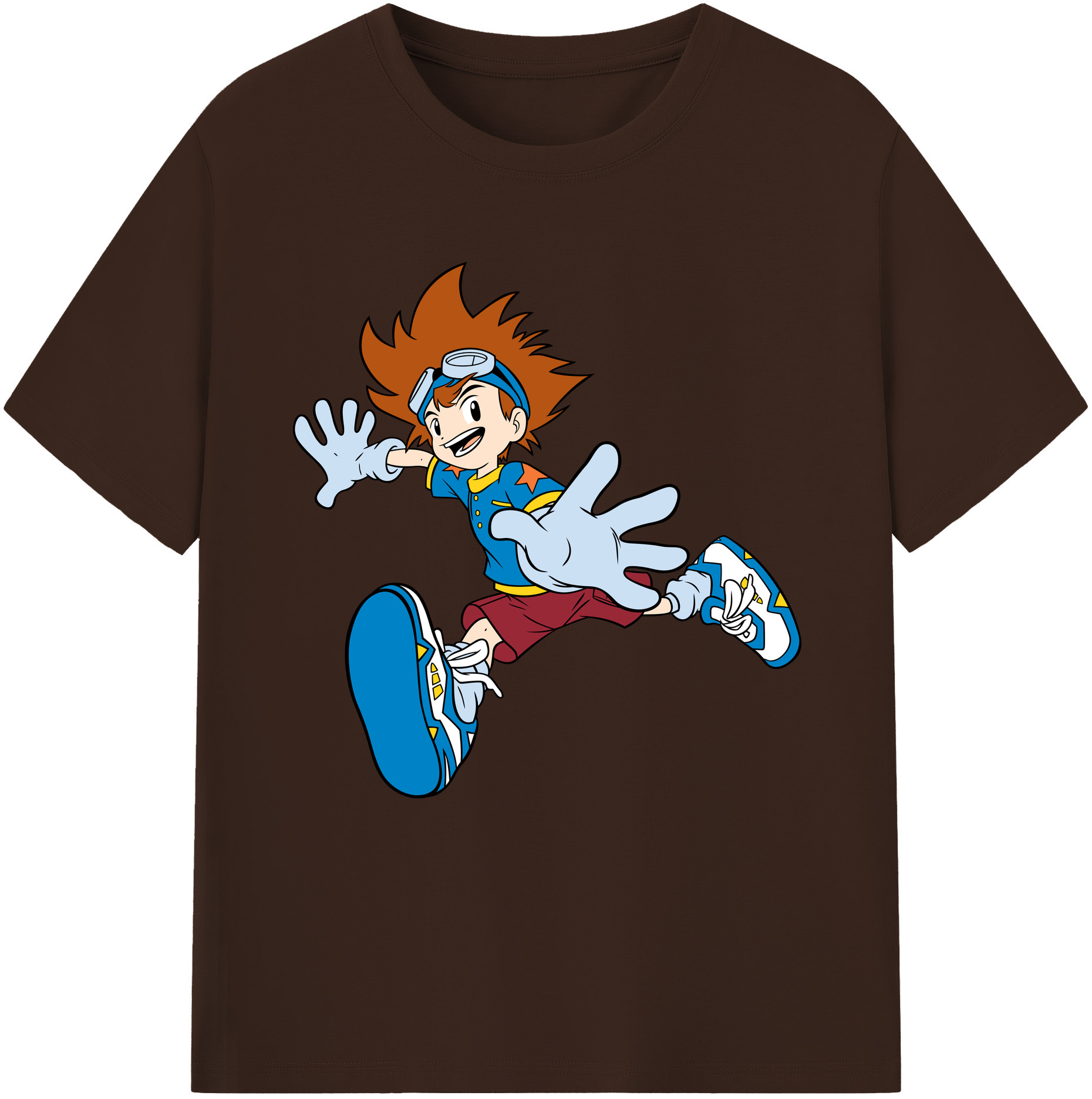 （画像用） Digimon デジタルモンスター/デジモン 綿100％半袖Tシャツ（フロントプリント）
