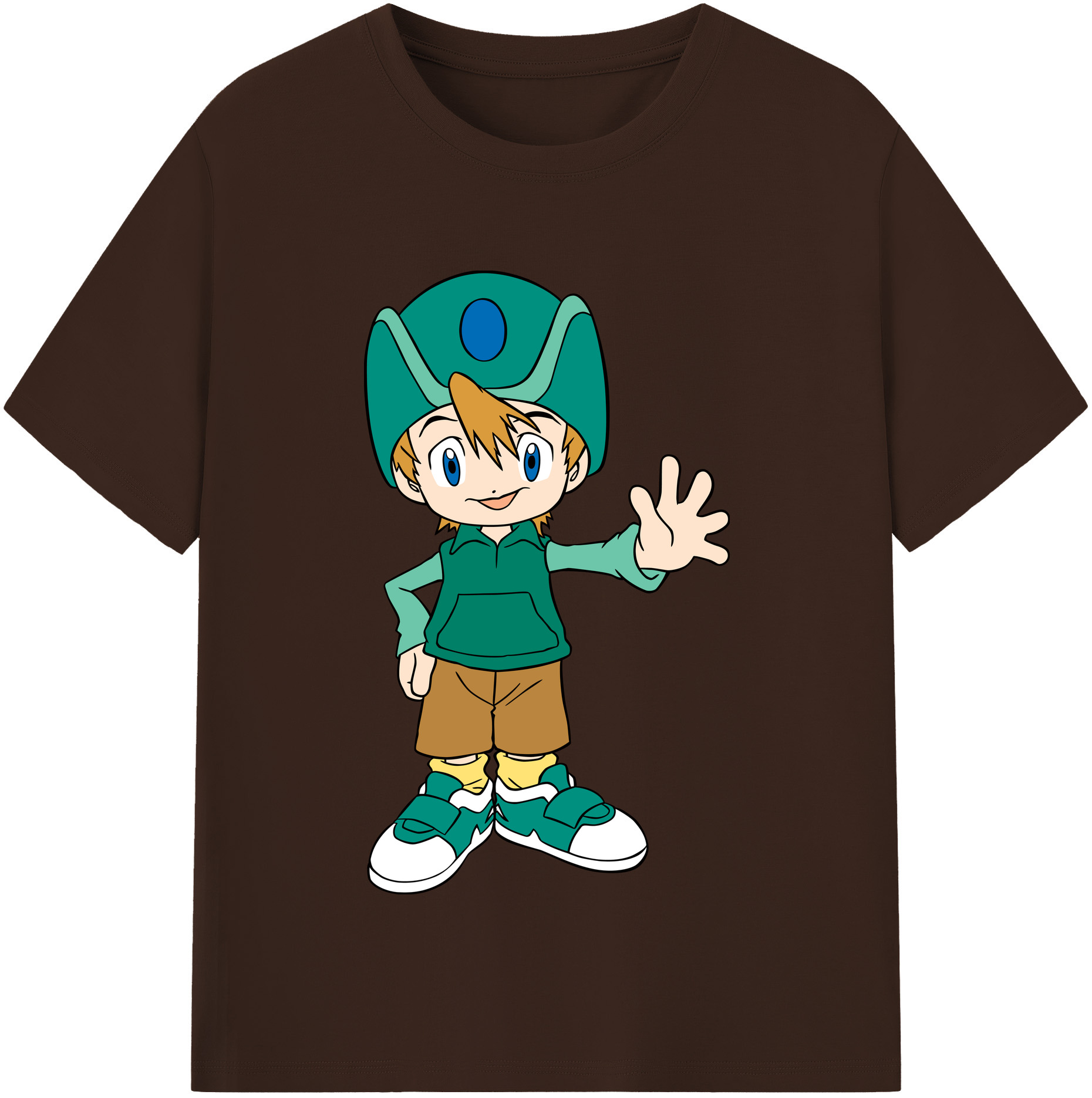 （画像用） Digimon デジタルモンスター/デジモン 綿100％半袖Tシャツ（フロントプリント）