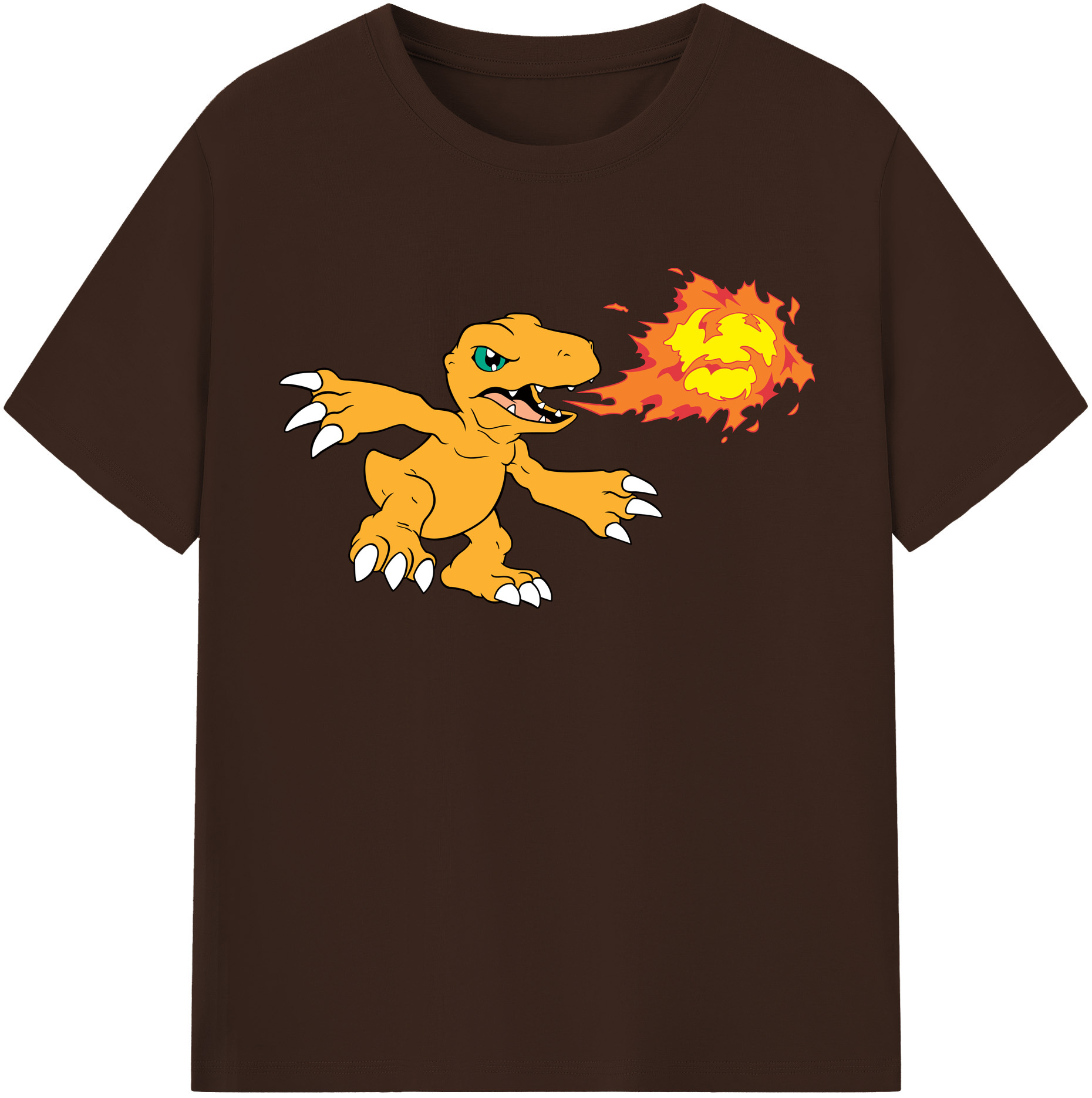 （画像用） Digimon デジタルモンスター/デジモン 綿100％半袖Tシャツ（フロントプリント）