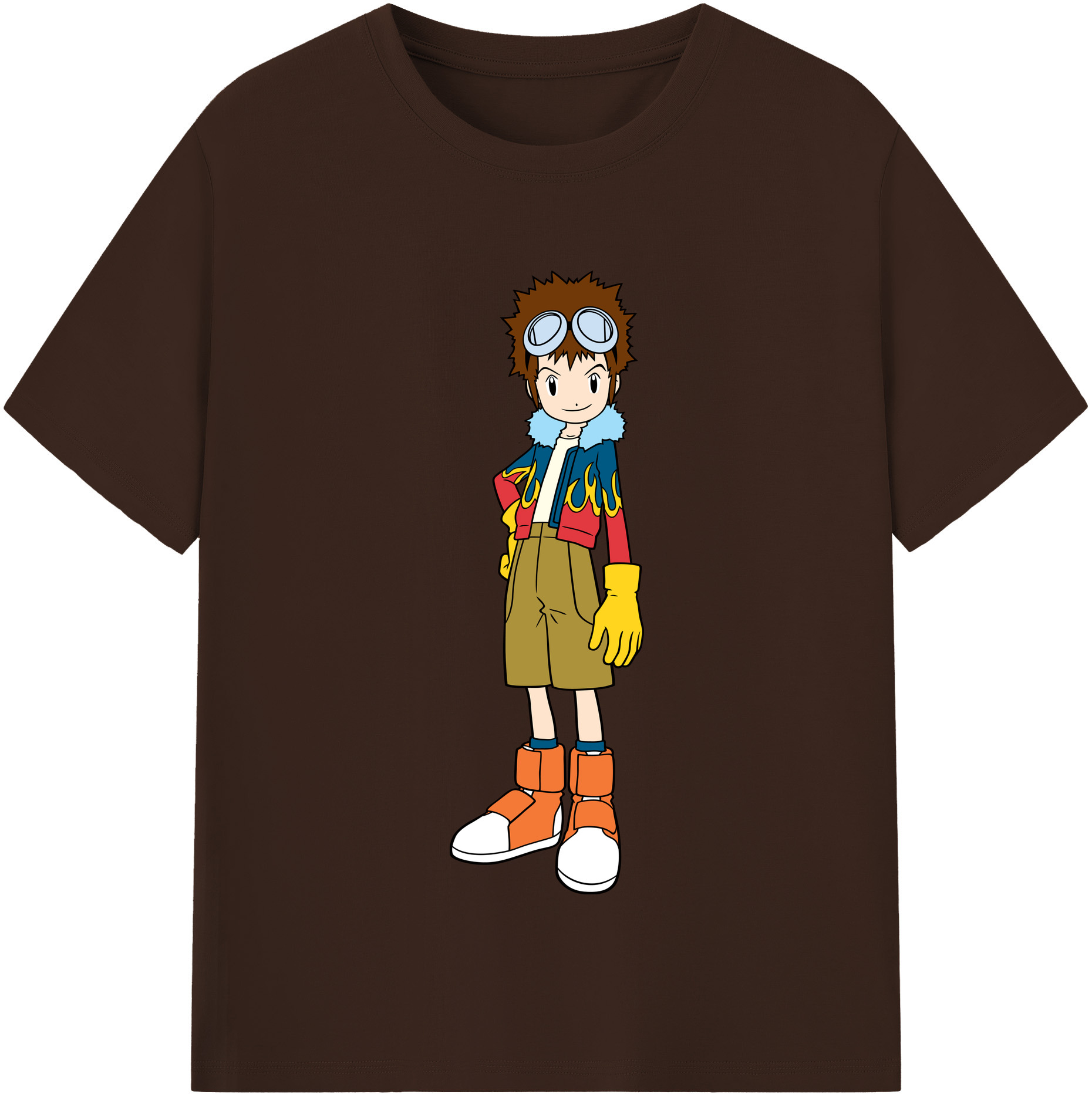 （画像用） Digimon デジタルモンスター/デジモン 綿100％半袖Tシャツ（フロントプリント）