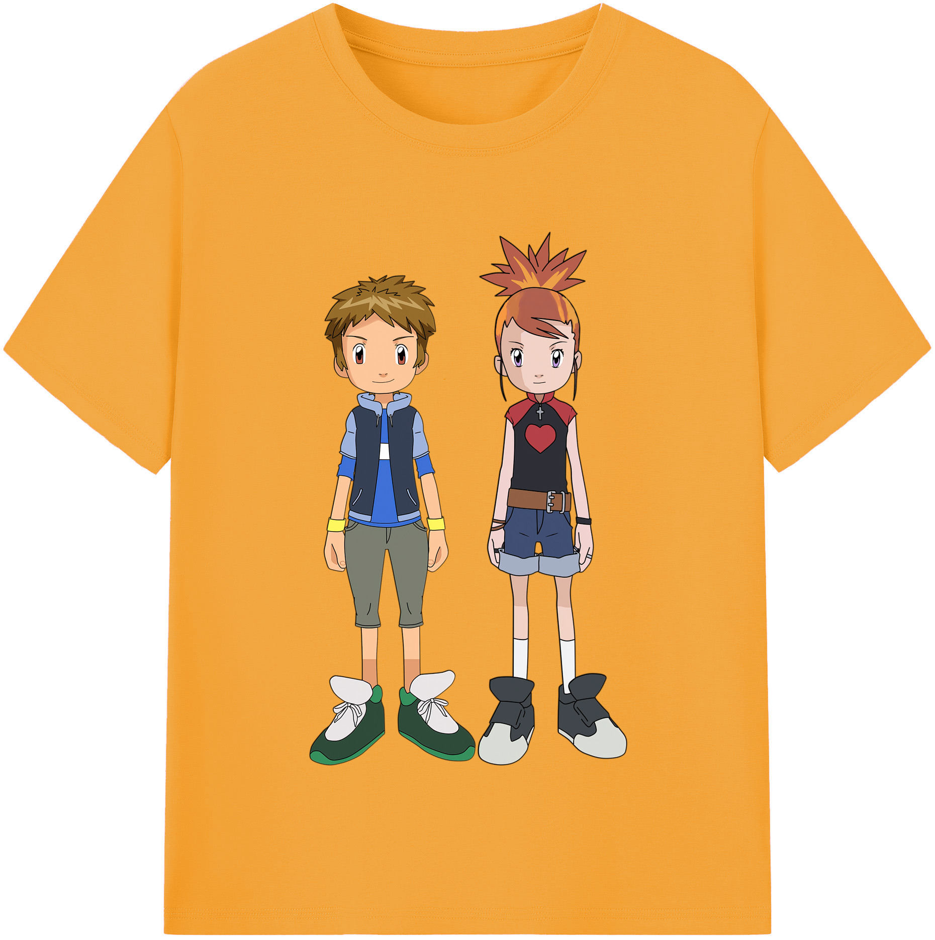 （画像用） Digimon デジタルモンスター/デジモン 綿100％半袖Tシャツ（フロントプリント）