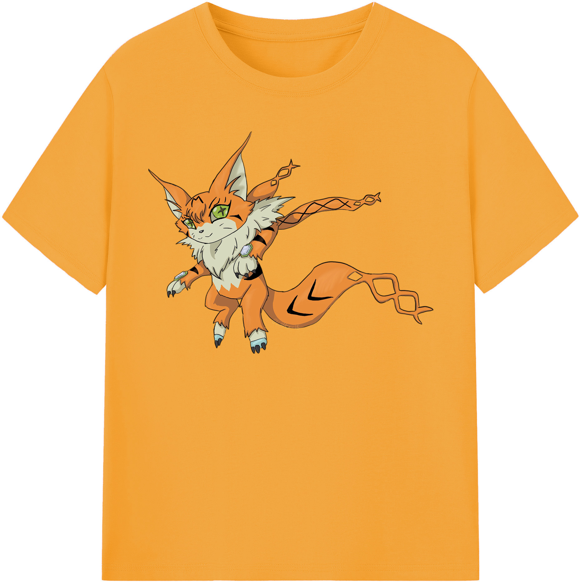 （画像用） Digimon デジタルモンスター/デジモン 綿100％半袖Tシャツ（フロントプリント）
