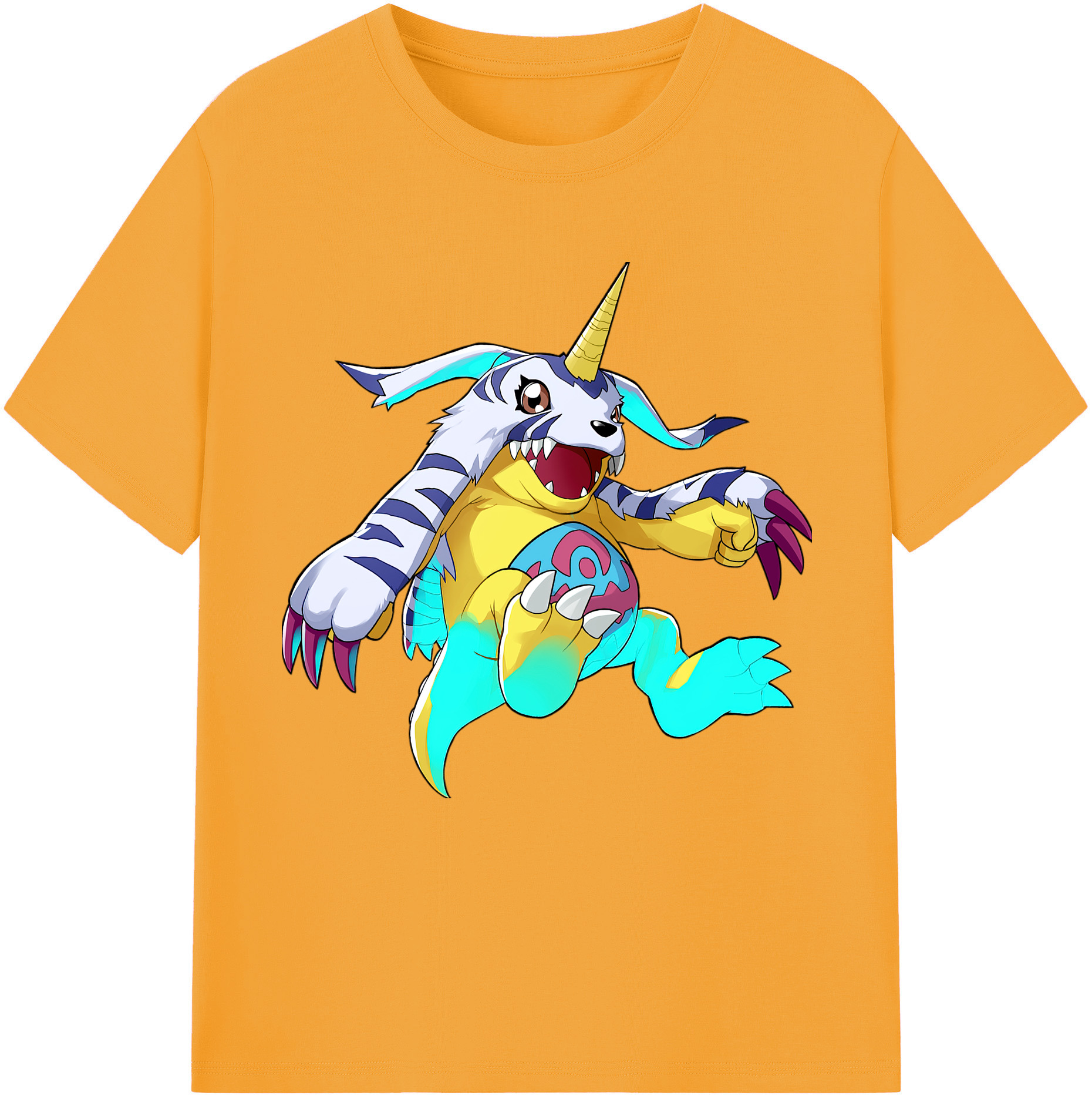 （画像用） Digimon デジタルモンスター/デジモン 綿100％半袖Tシャツ（フロントプリント）