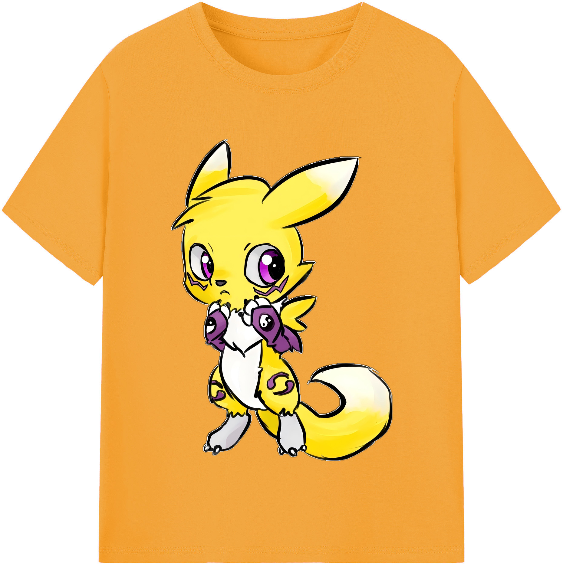 （画像用） Digimon デジタルモンスター/デジモン 綿100％半袖Tシャツ（フロントプリント）