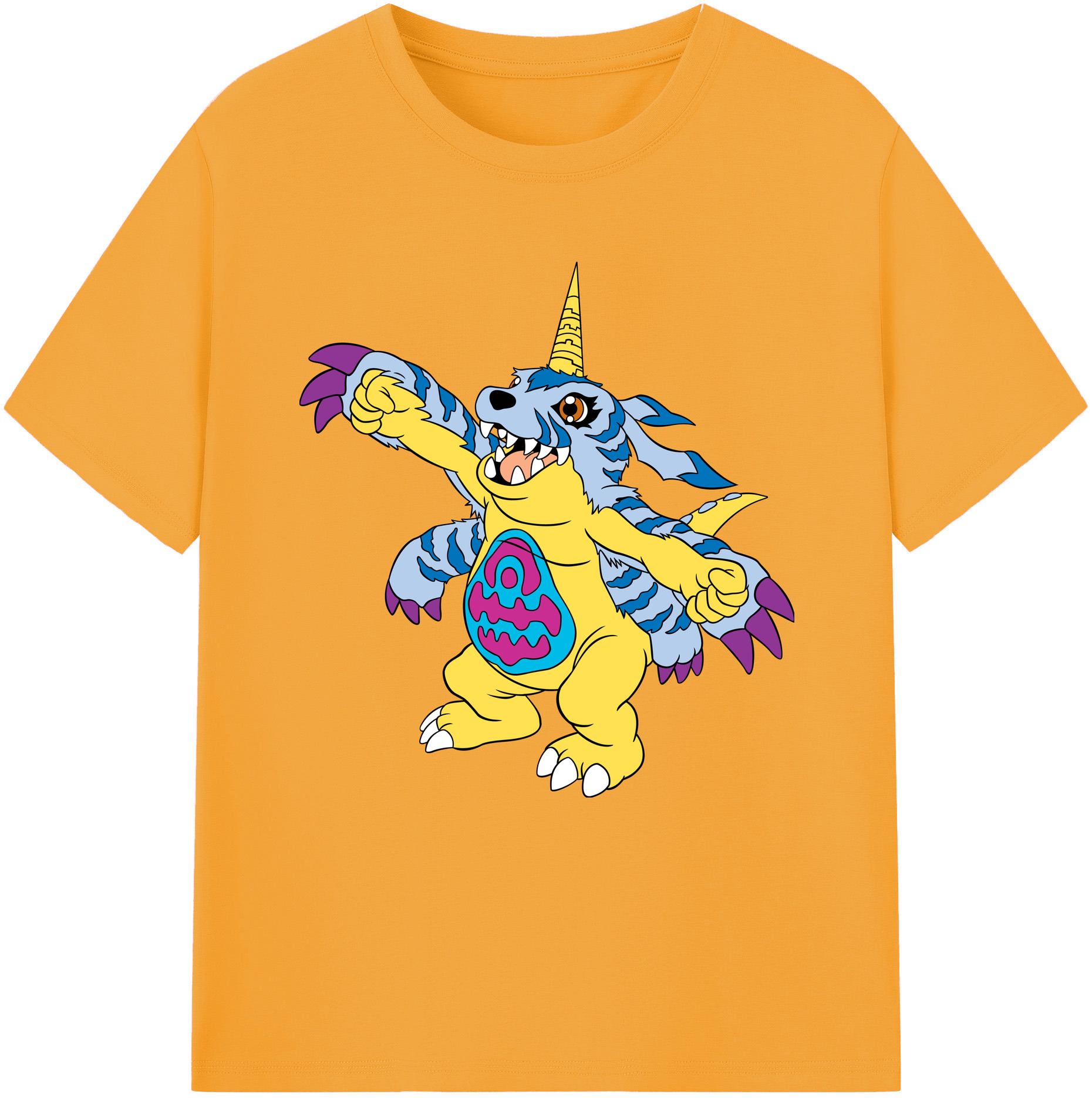（画像用） Digimon デジタルモンスター/デジモン 綿100％半袖Tシャツ（フロントプリント）