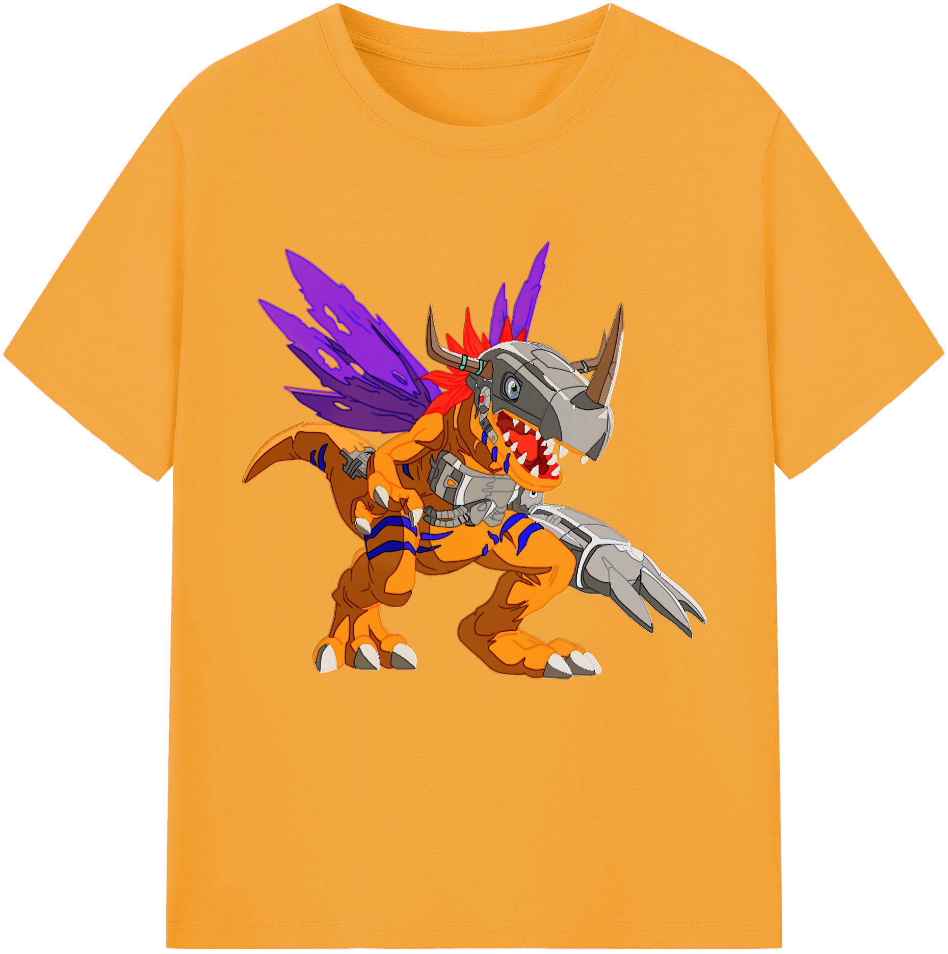 （画像用） Digimon デジタルモンスター/デジモン 綿100％半袖Tシャツ（フロントプリント）