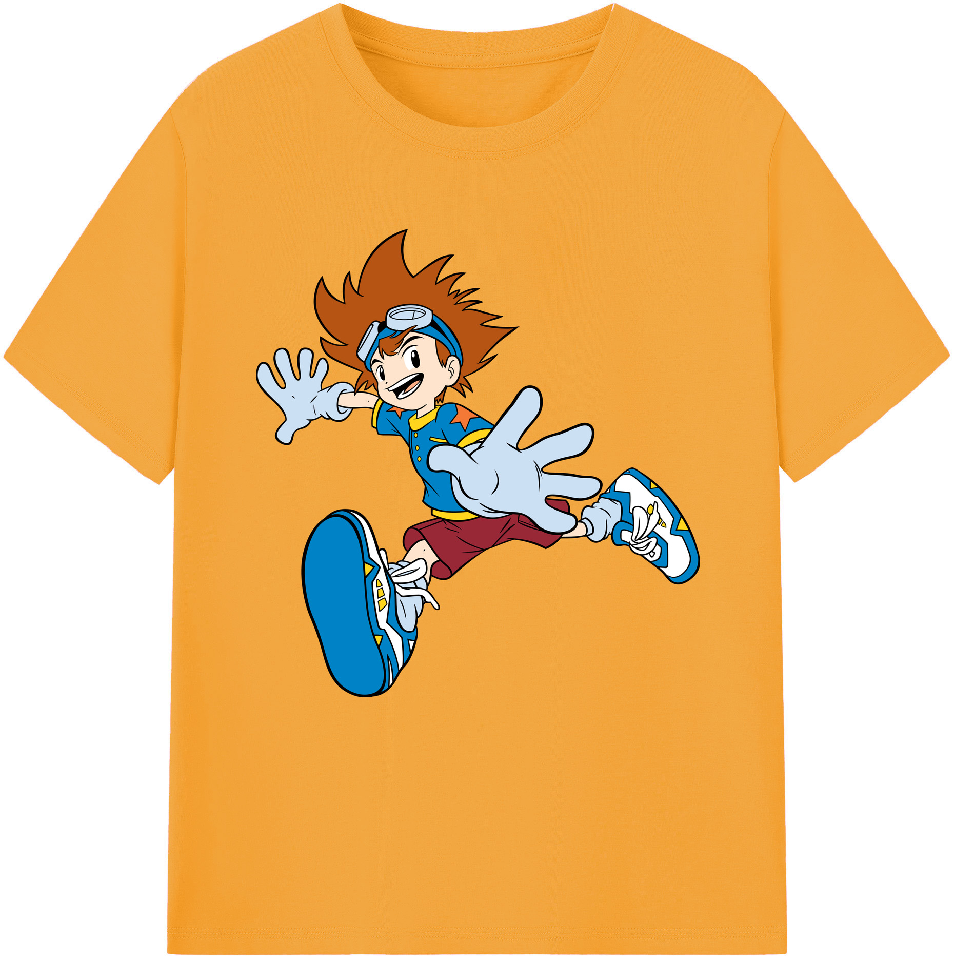 （画像用） Digimon デジタルモンスター/デジモン 綿100％半袖Tシャツ（フロントプリント）