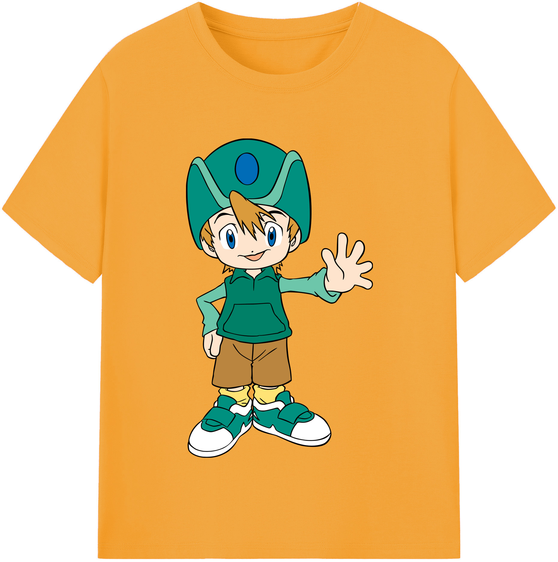（画像用） Digimon デジタルモンスター/デジモン 綿100％半袖Tシャツ（フロントプリント）