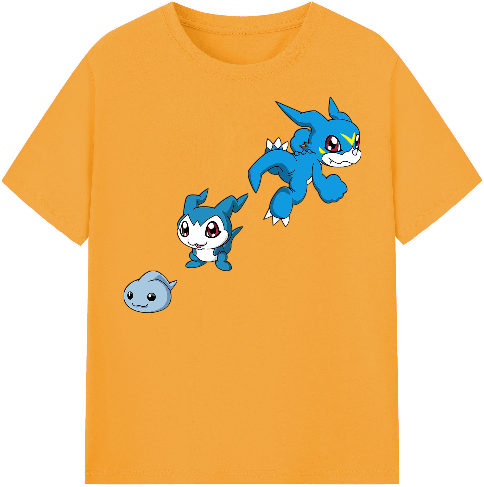 （画像用） Digimon デジタルモンスター/デジモン 綿100％半袖Tシャツ（フロントプリント）