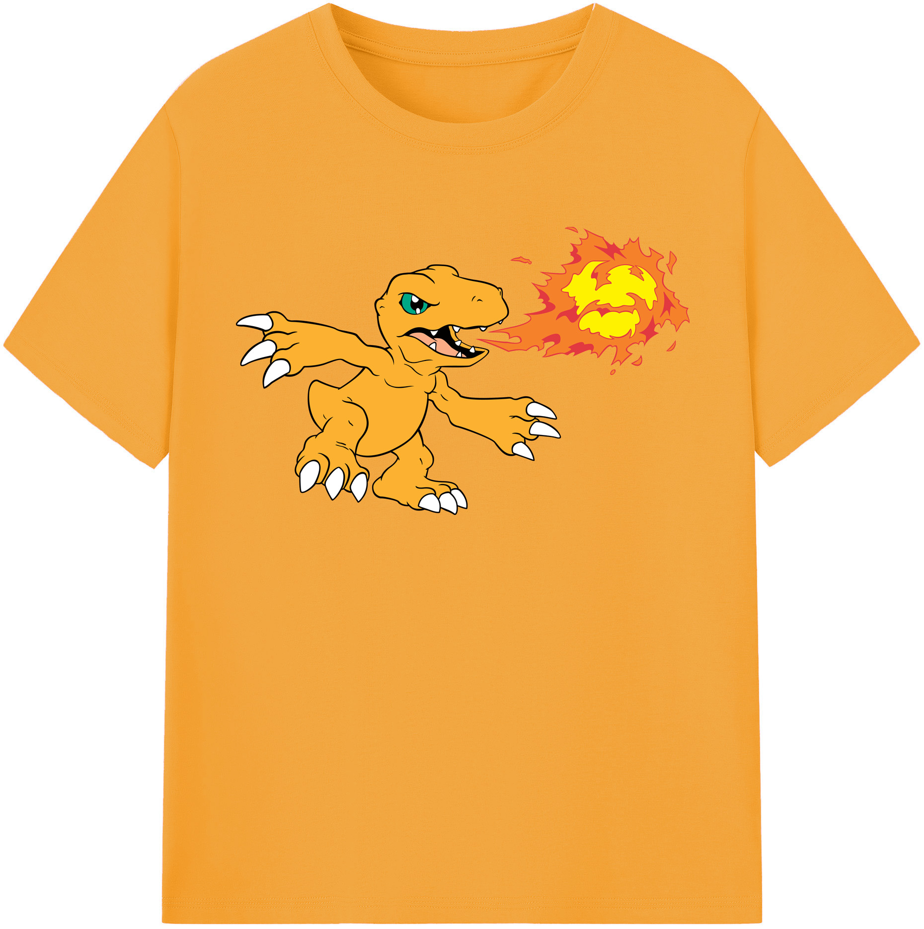 （画像用） Digimon デジタルモンスター/デジモン 綿100％半袖Tシャツ（フロントプリント）