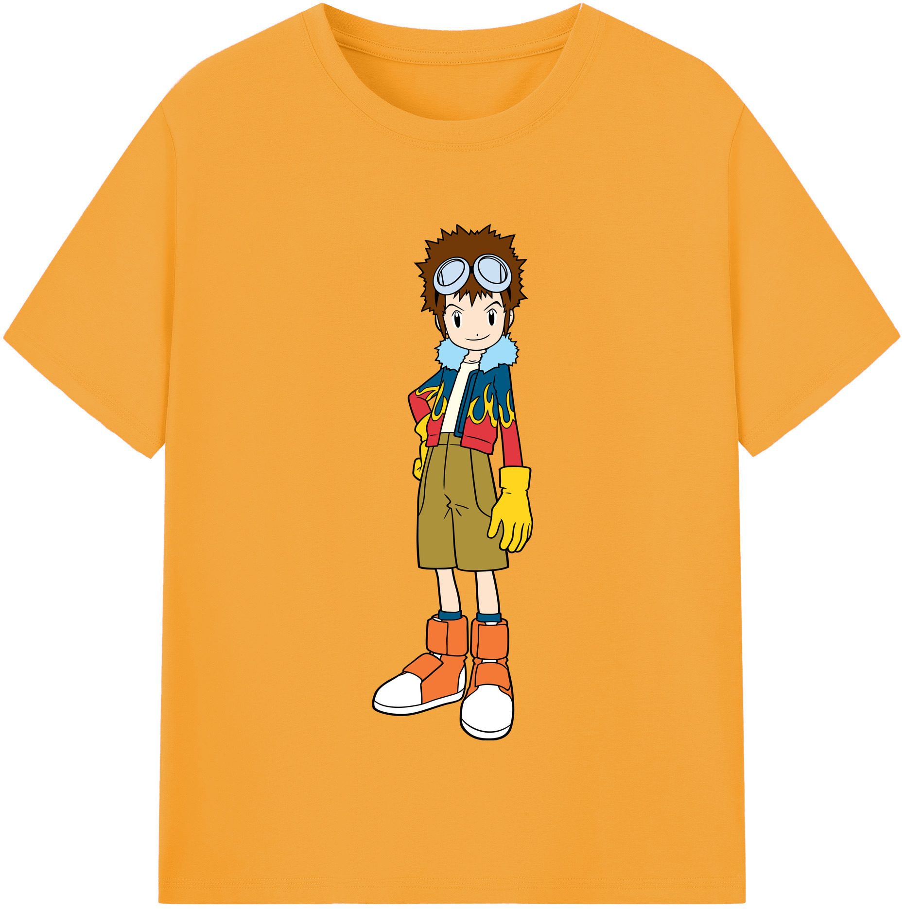 （画像用） Digimon デジタルモンスター/デジモン 綿100％半袖Tシャツ（フロントプリント）
