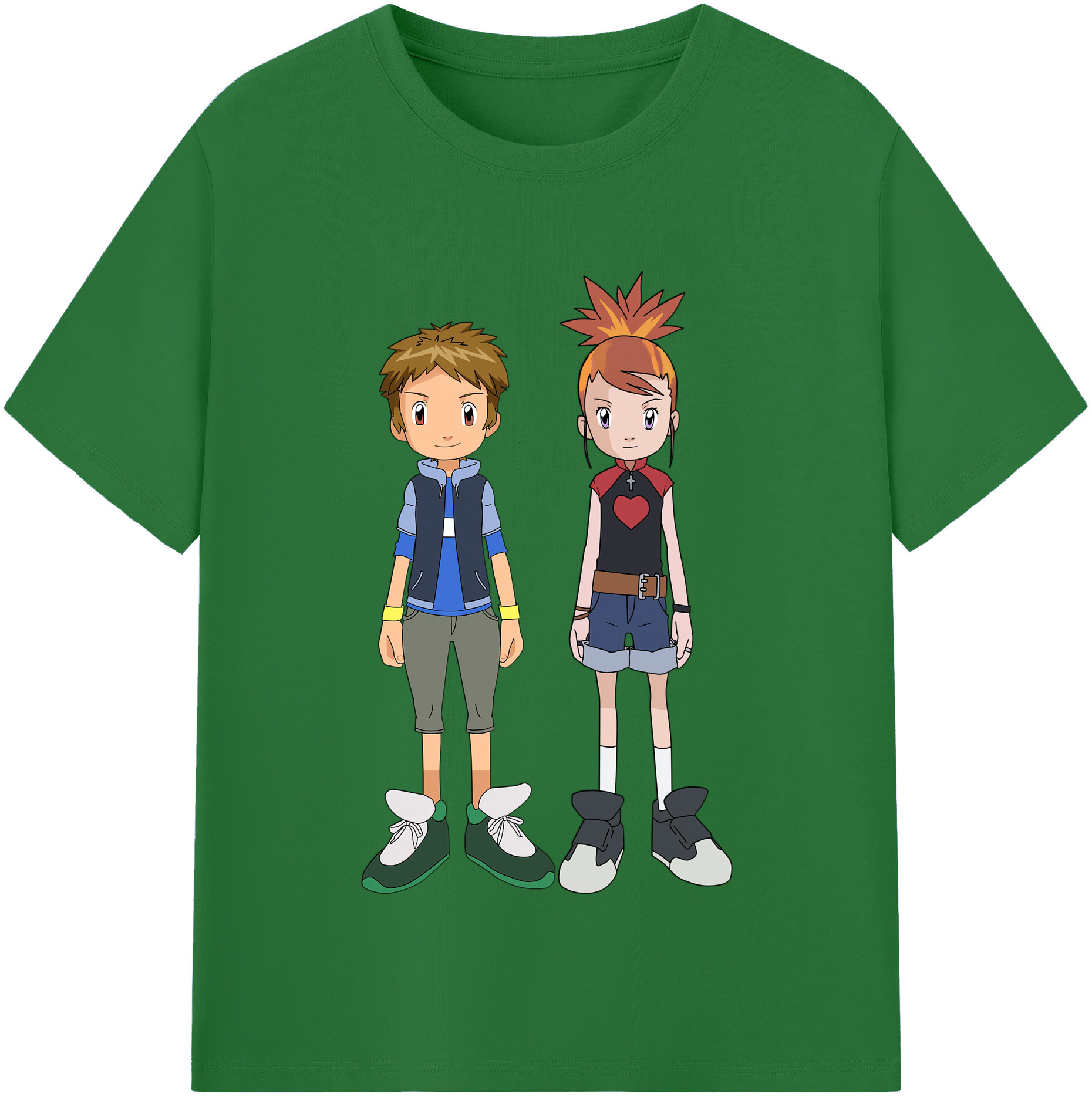 （画像用） Digimon デジタルモンスター/デジモン 綿100％半袖Tシャツ（フロントプリント）