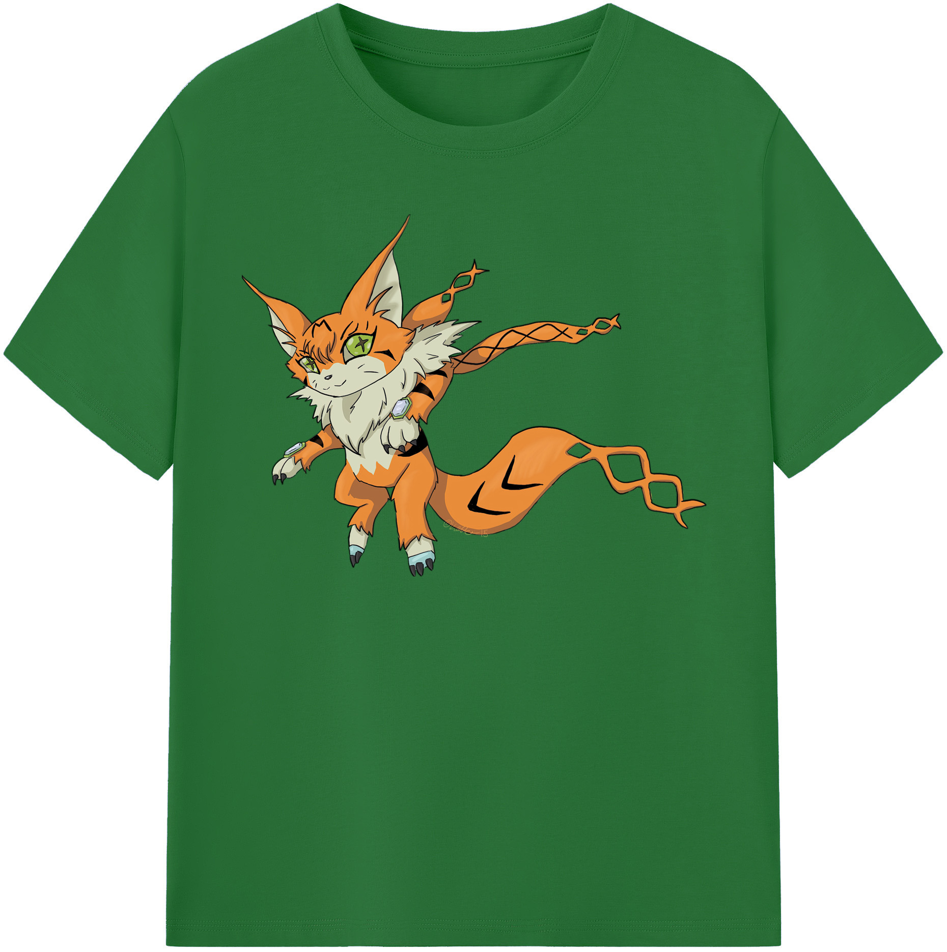 （画像用） Digimon デジタルモンスター/デジモン 綿100％半袖Tシャツ（フロントプリント）