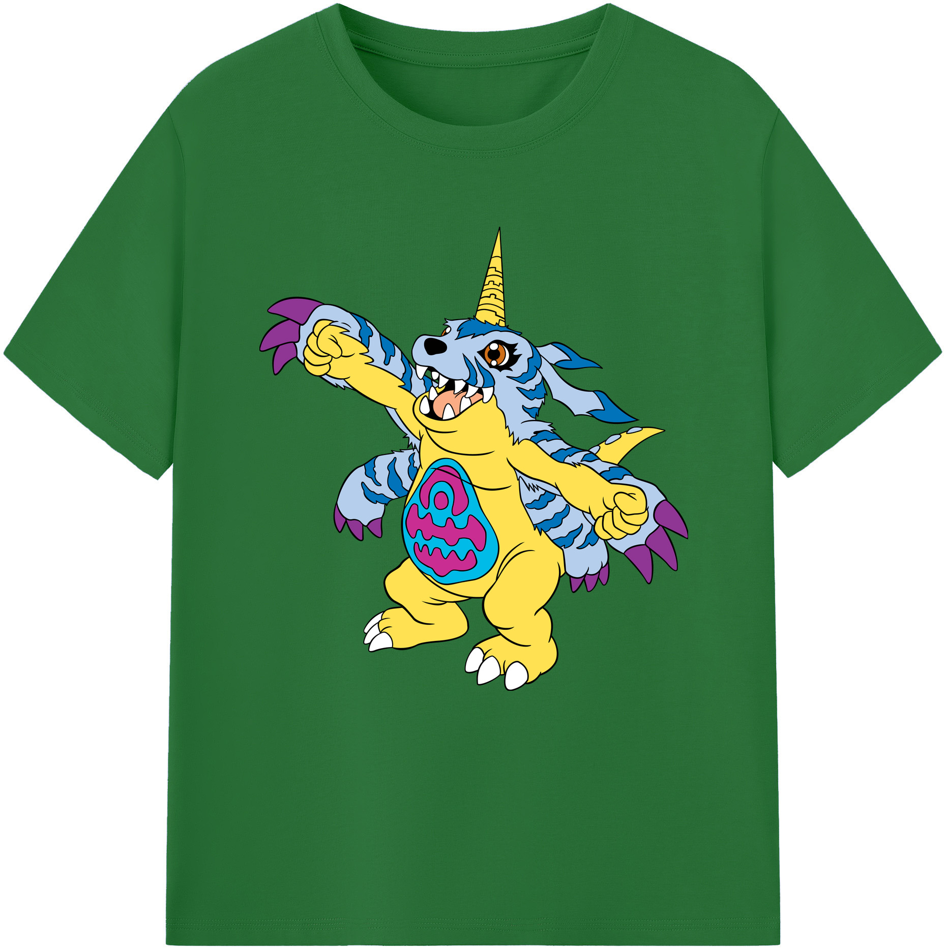 （画像用） Digimon デジタルモンスター/デジモン 綿100％半袖Tシャツ（フロントプリント）
