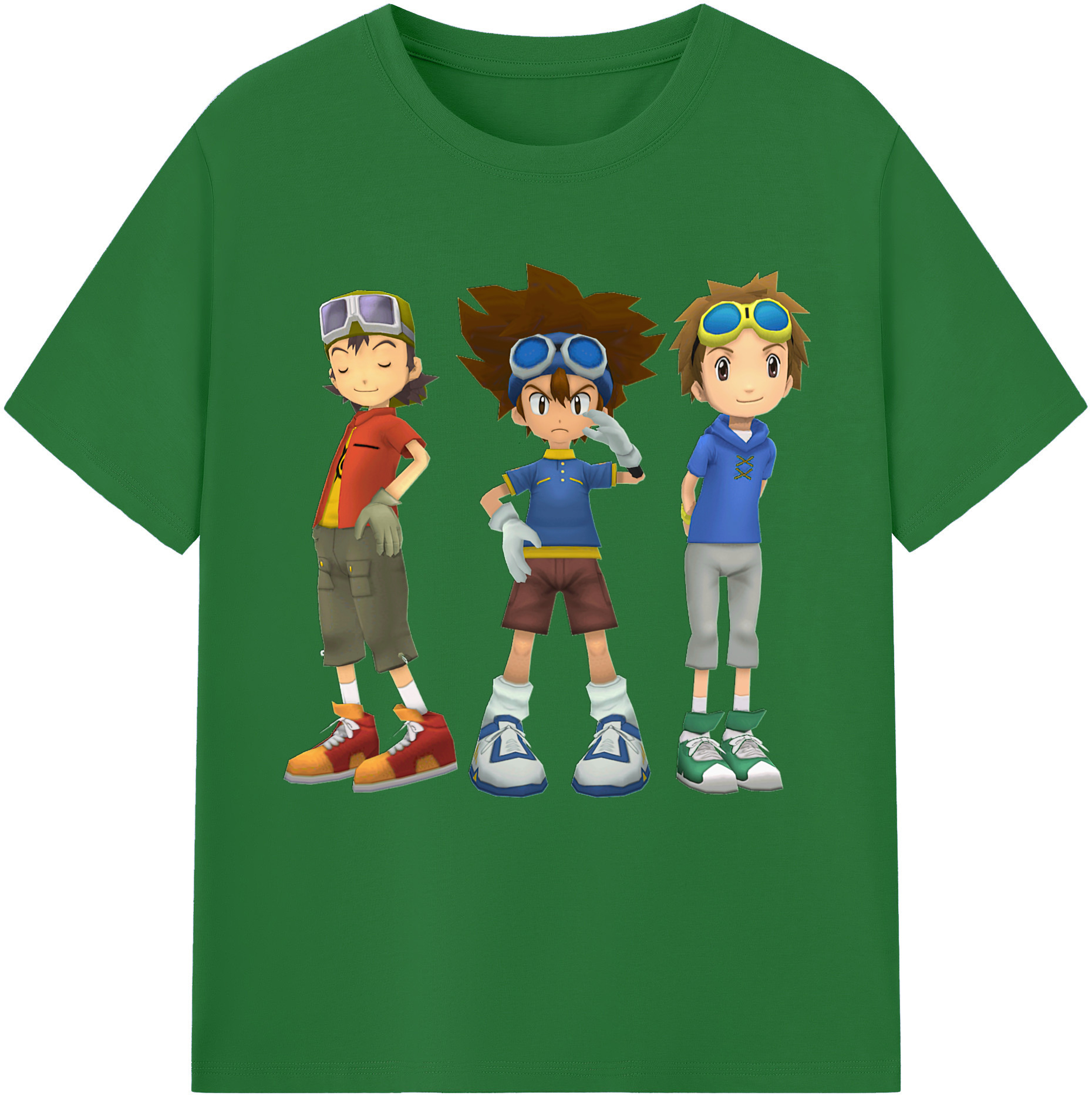 （画像用） Digimon デジタルモンスター/デジモン 綿100％半袖Tシャツ（フロントプリント）