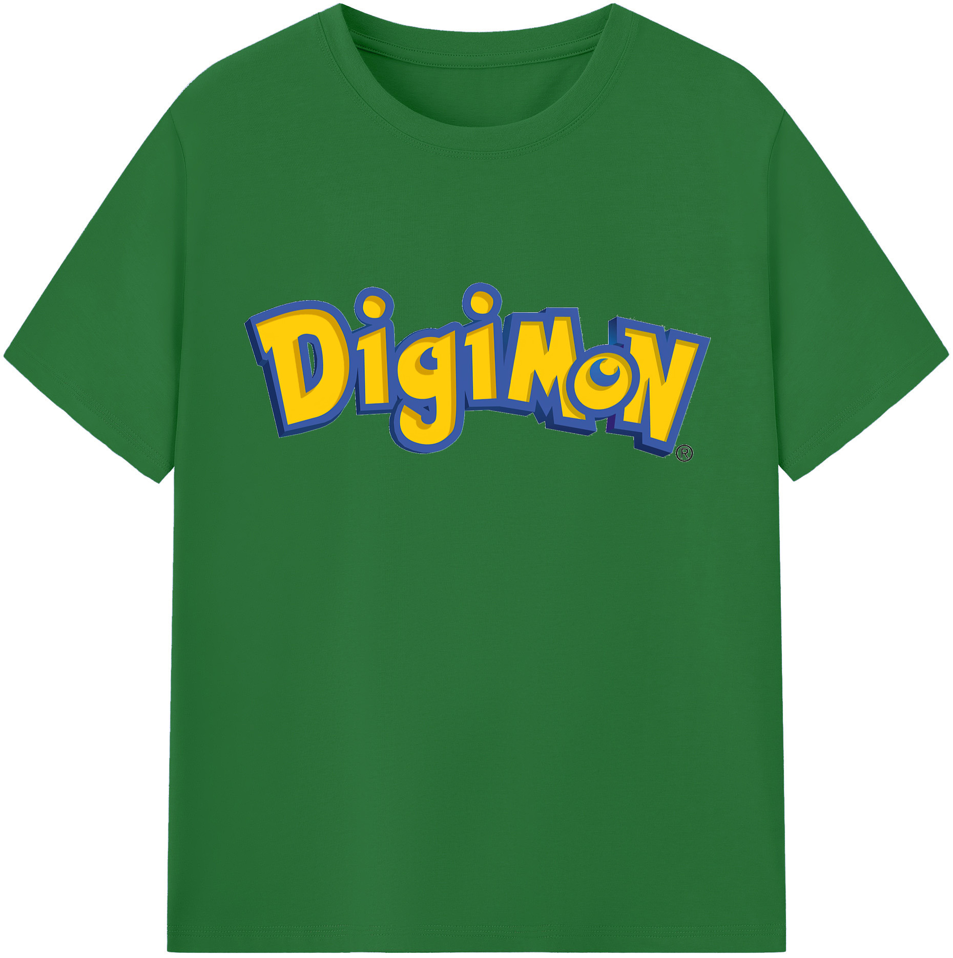 （画像用） Digimon デジタルモンスター/デジモン 綿100％半袖Tシャツ（フロントプリント）