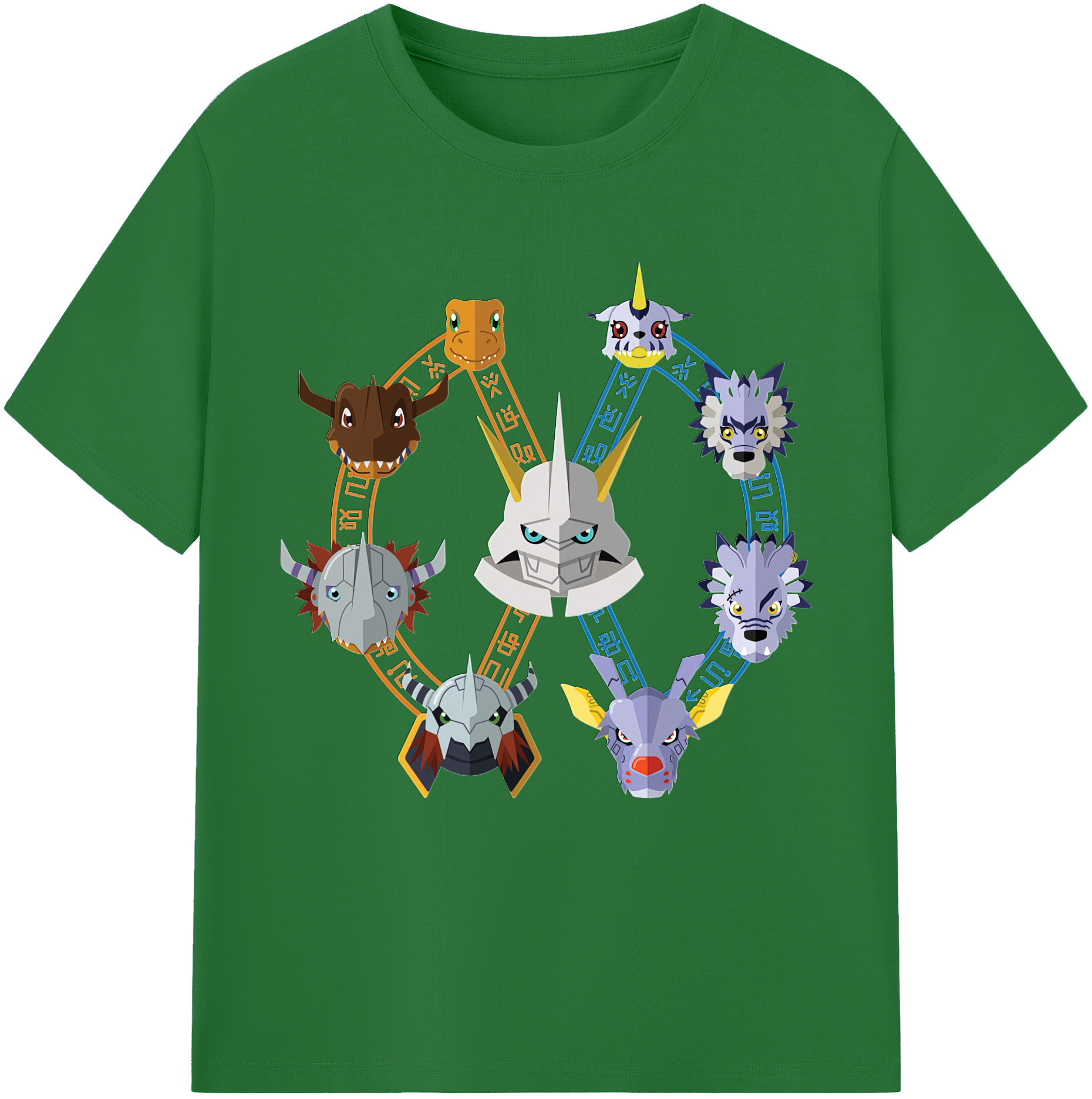 （画像用） Digimon デジタルモンスター/デジモン 綿100％半袖Tシャツ（フロントプリント）