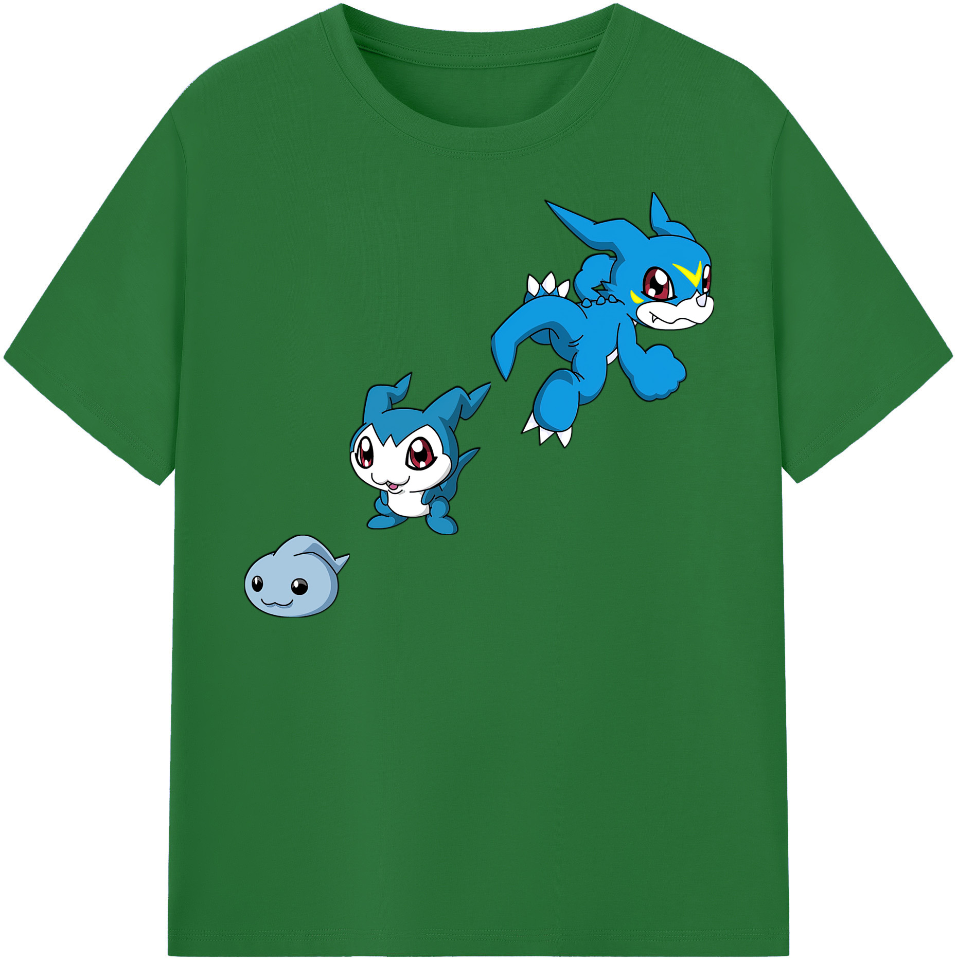 （画像用） Digimon デジタルモンスター/デジモン 綿100％半袖Tシャツ（フロントプリント）