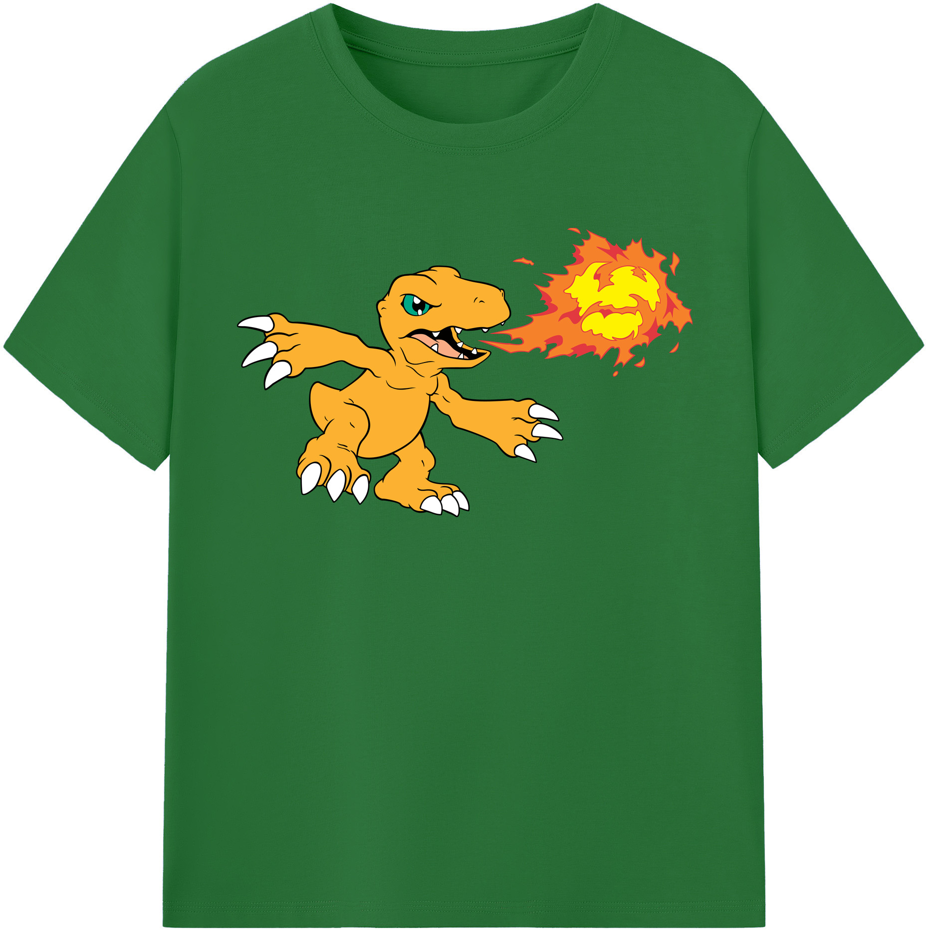 （画像用） Digimon デジタルモンスター/デジモン 綿100％半袖Tシャツ（フロントプリント）