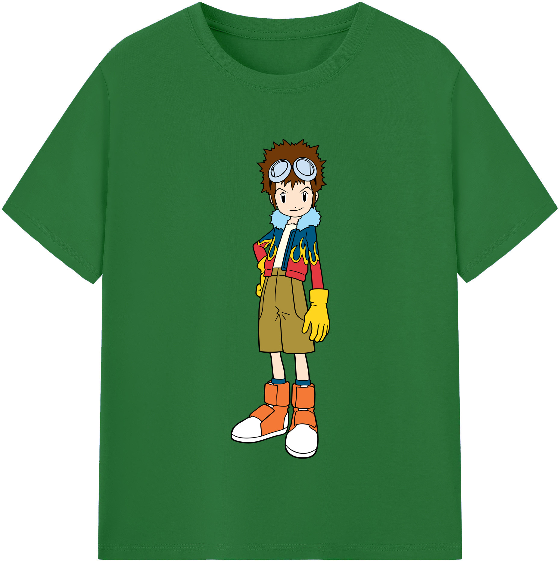 （画像用） Digimon デジタルモンスター/デジモン 綿100％半袖Tシャツ（フロントプリント）