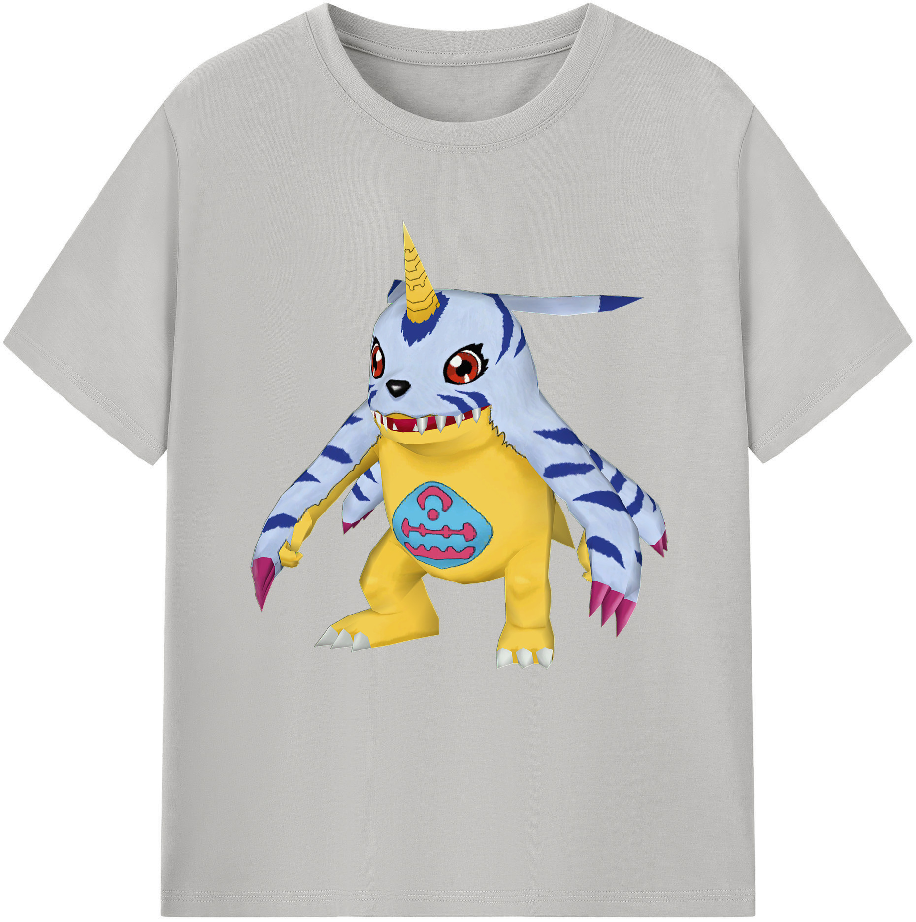 （画像用） Digimon デジタルモンスター/デジモン 綿100％半袖Tシャツ（フロントプリント）
