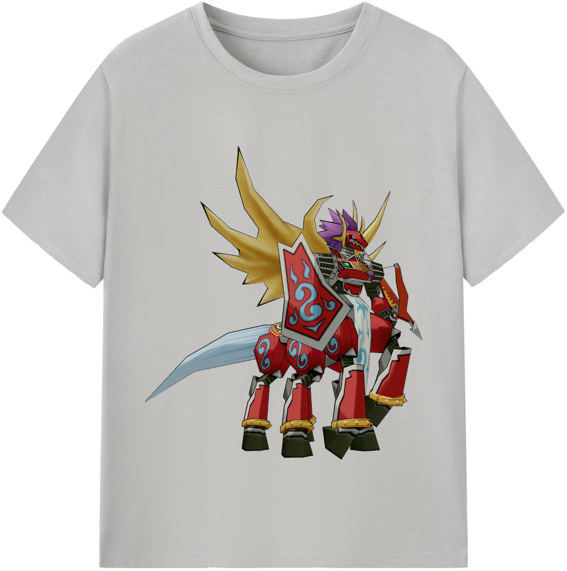 （画像用） Digimon デジタルモンスター/デジモン 綿100％半袖Tシャツ（フロントプリント）