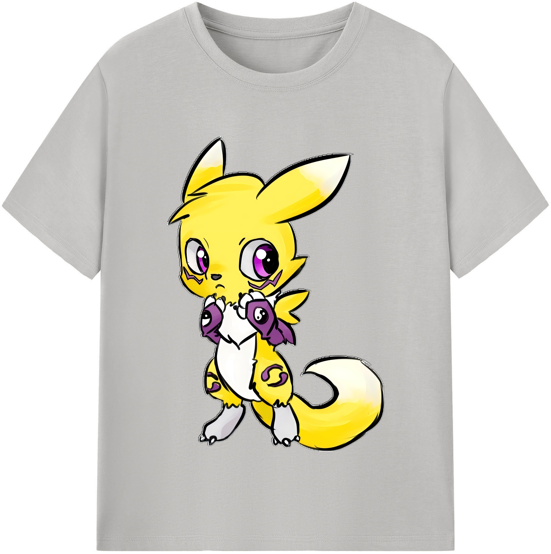 （画像用） Digimon デジタルモンスター/デジモン 綿100％半袖Tシャツ（フロントプリント）
