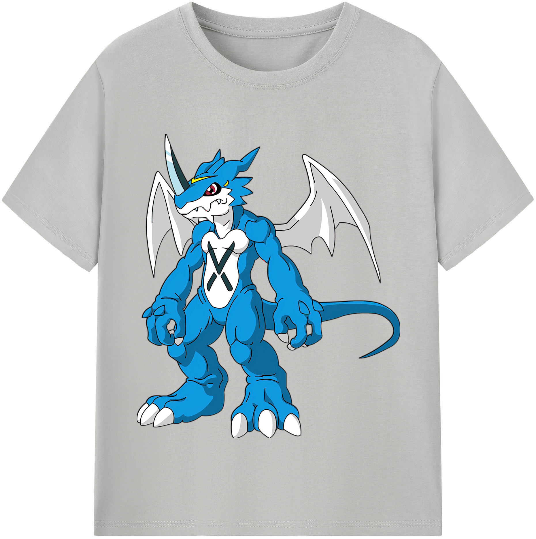 （画像用） Digimon デジタルモンスター/デジモン 綿100％半袖Tシャツ（フロントプリント）