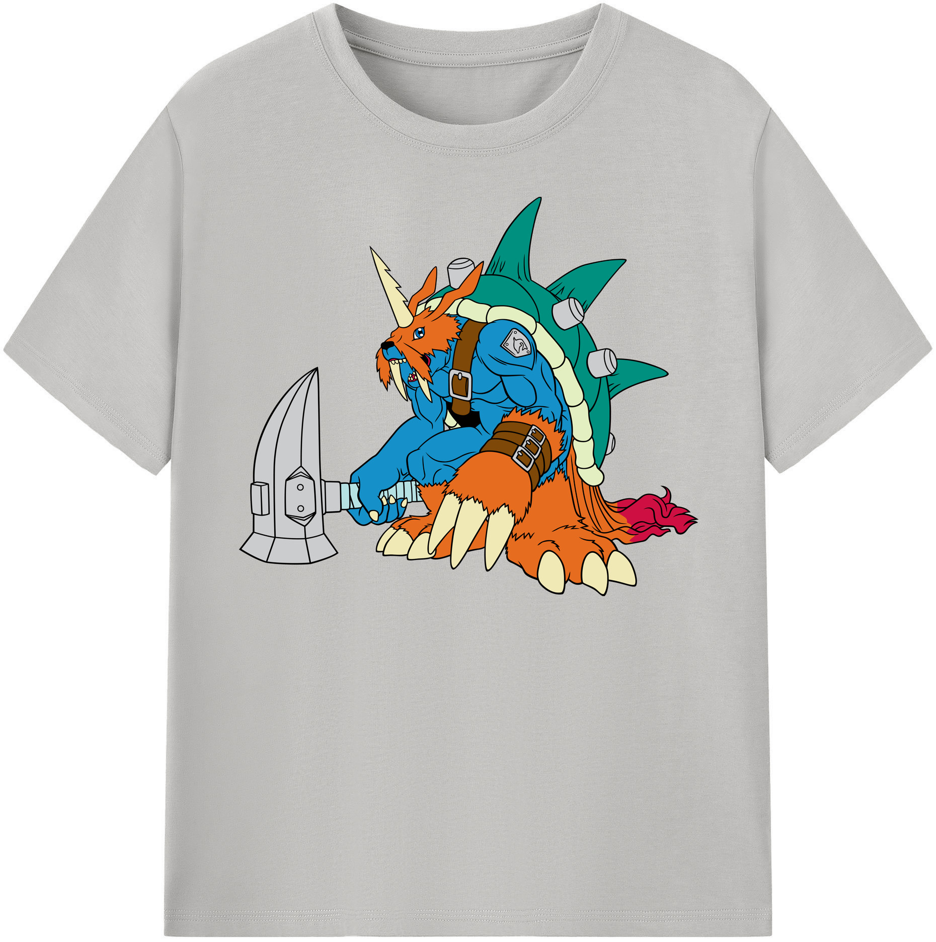 （画像用） Digimon デジタルモンスター/デジモン 綿100％半袖Tシャツ（フロントプリント）