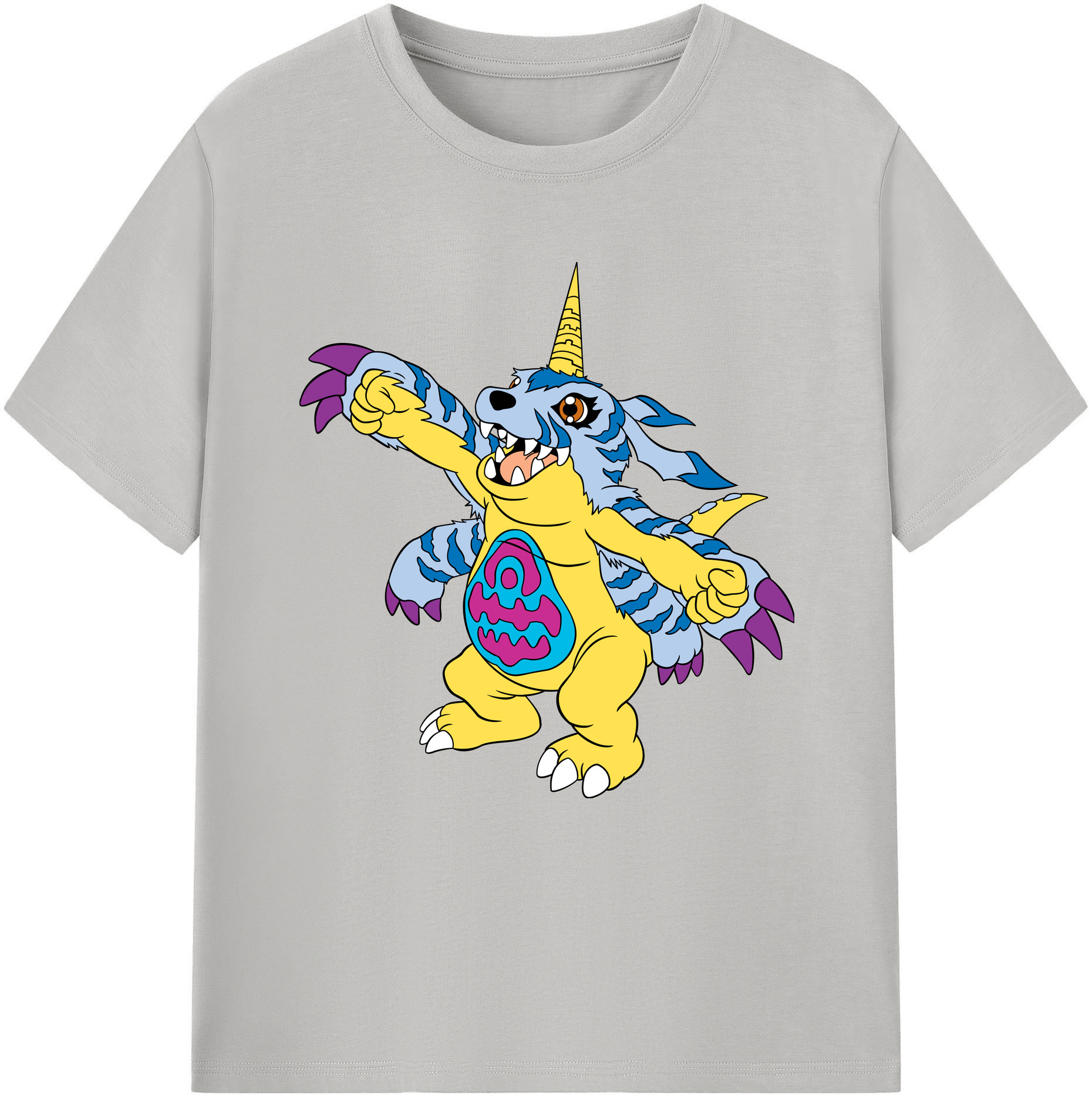 （画像用） Digimon デジタルモンスター/デジモン 綿100％半袖Tシャツ（フロントプリント）
