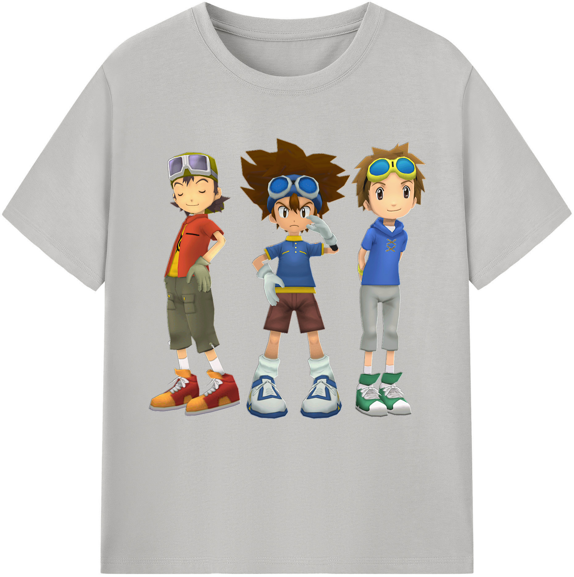 （画像用） Digimon デジタルモンスター/デジモン 綿100％半袖Tシャツ（フロントプリント）