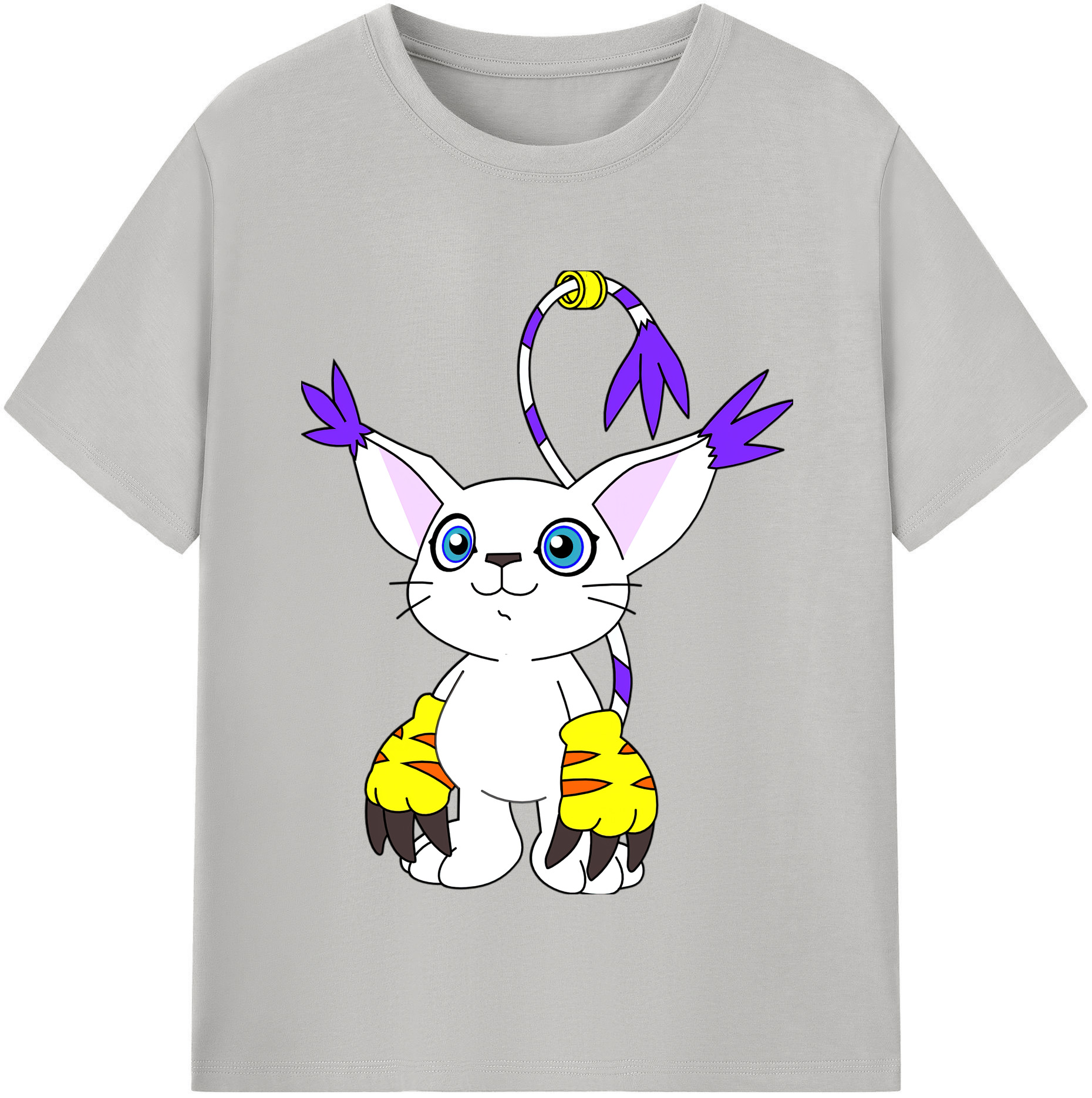 （画像用） Digimon デジタルモンスター/デジモン 綿100％半袖Tシャツ（フロントプリント）
