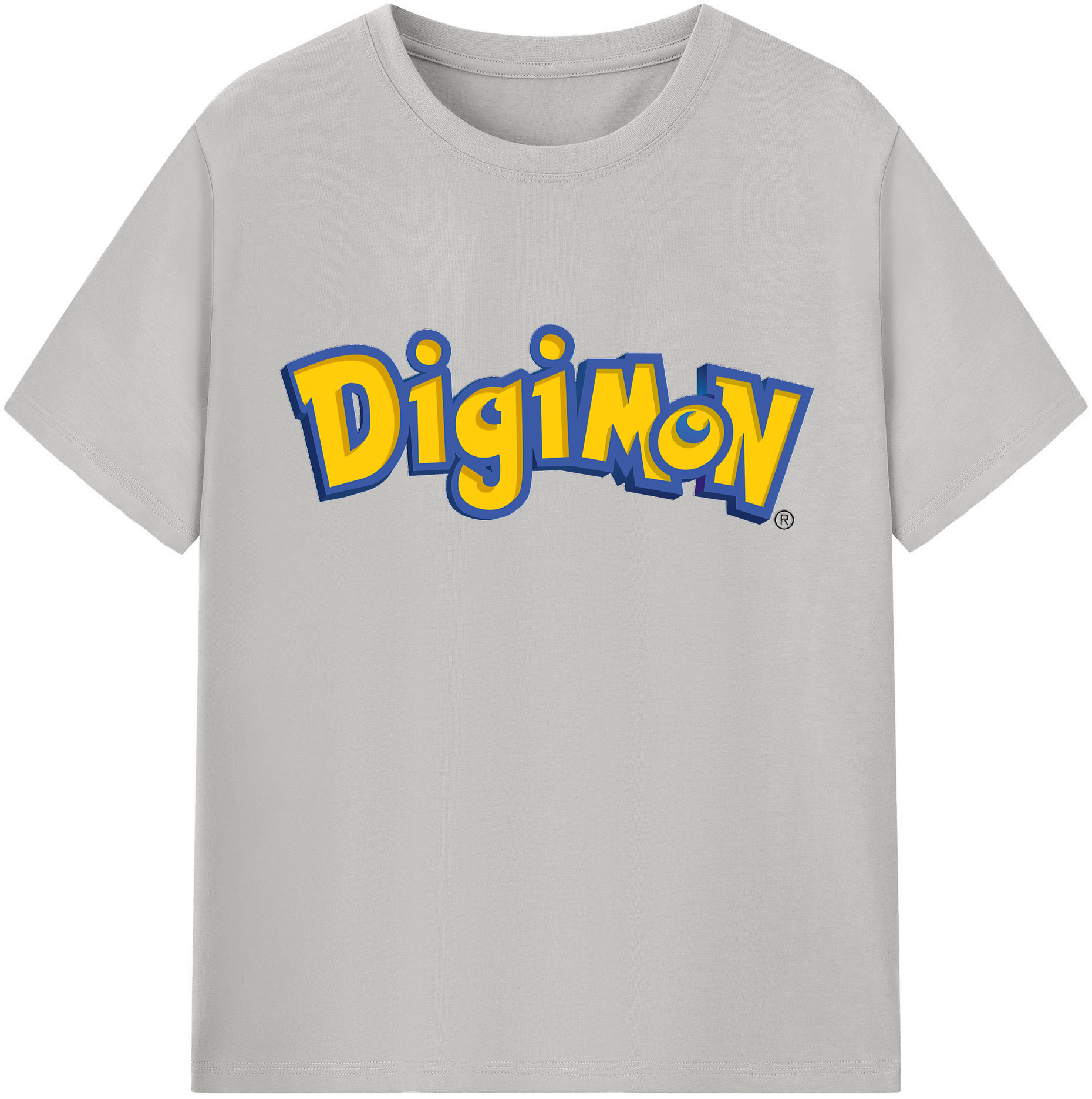（画像用） Digimon デジタルモンスター/デジモン 綿100％半袖Tシャツ（フロントプリント）