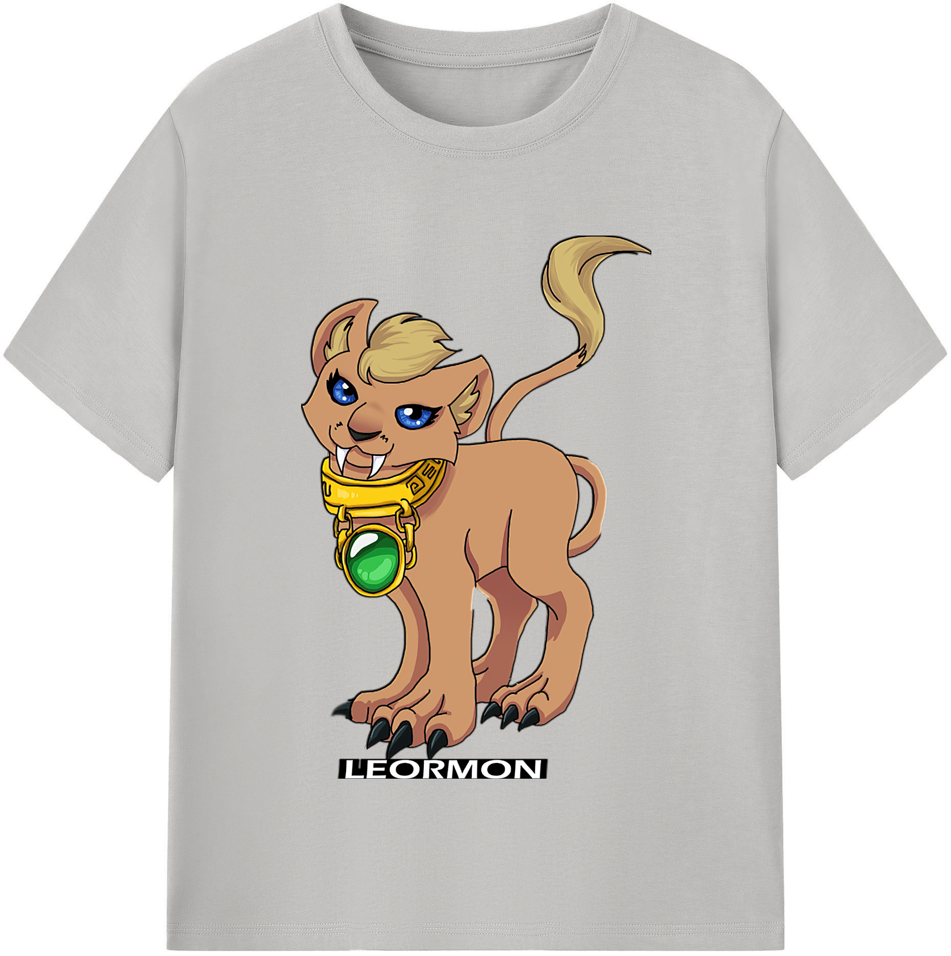 （画像用） Digimon デジタルモンスター/デジモン 綿100％半袖Tシャツ（フロントプリント）