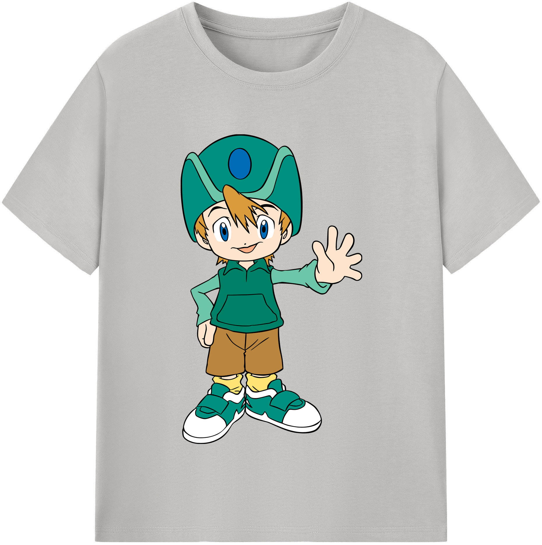 （画像用） Digimon デジタルモンスター/デジモン 綿100％半袖Tシャツ（フロントプリント）