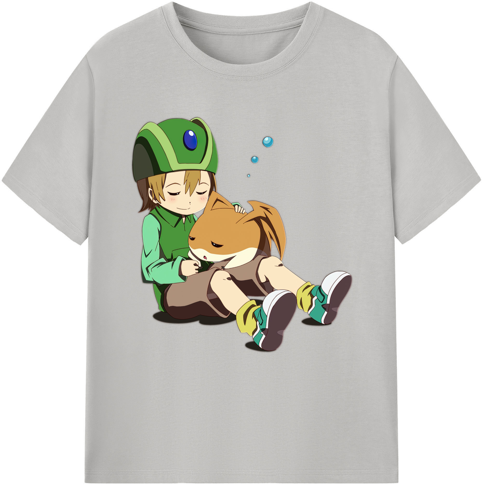 （画像用） Digimon デジタルモンスター/デジモン 綿100％半袖Tシャツ（フロントプリント）