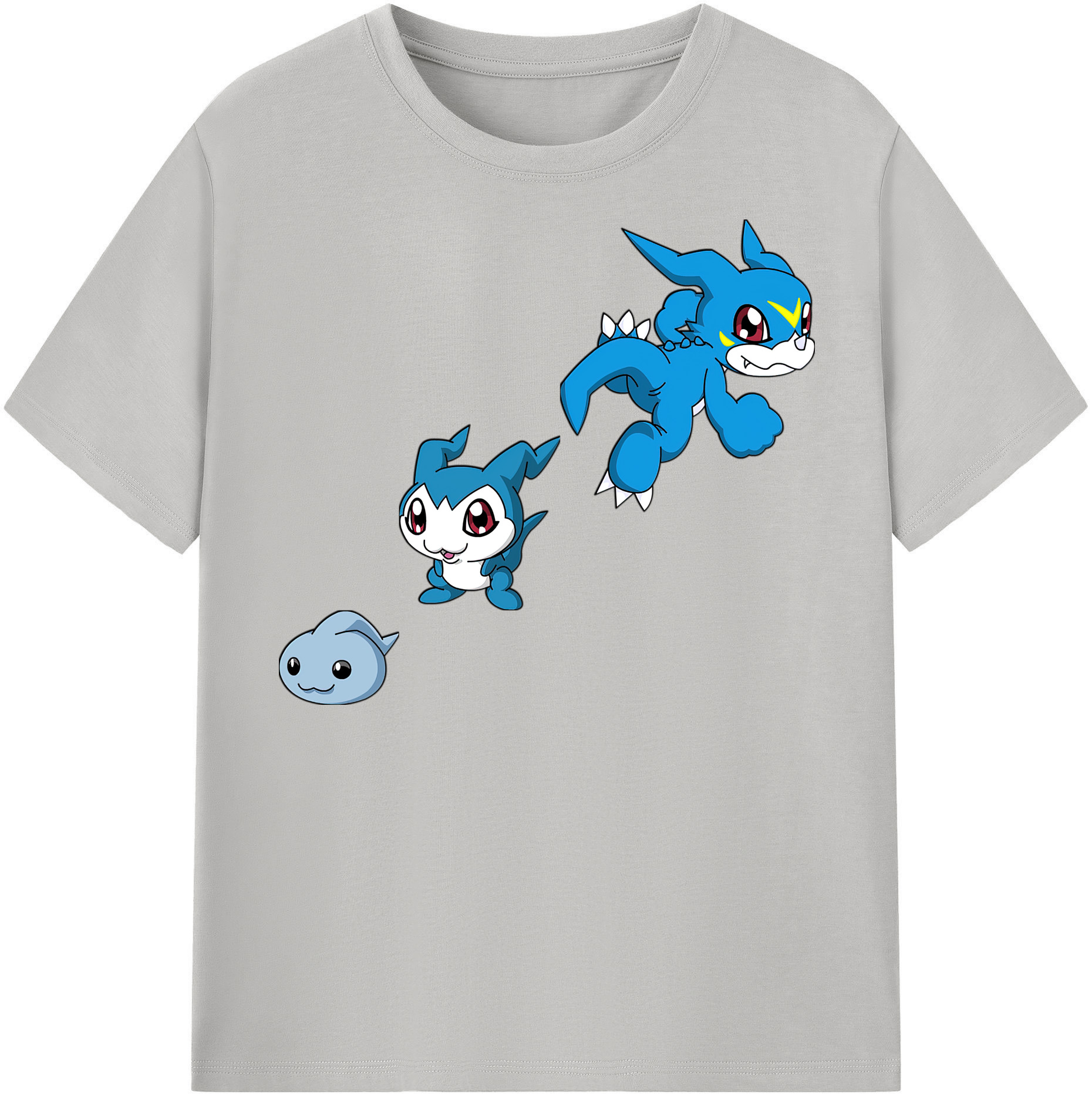 （画像用） Digimon デジタルモンスター/デジモン 綿100％半袖Tシャツ（フロントプリント）