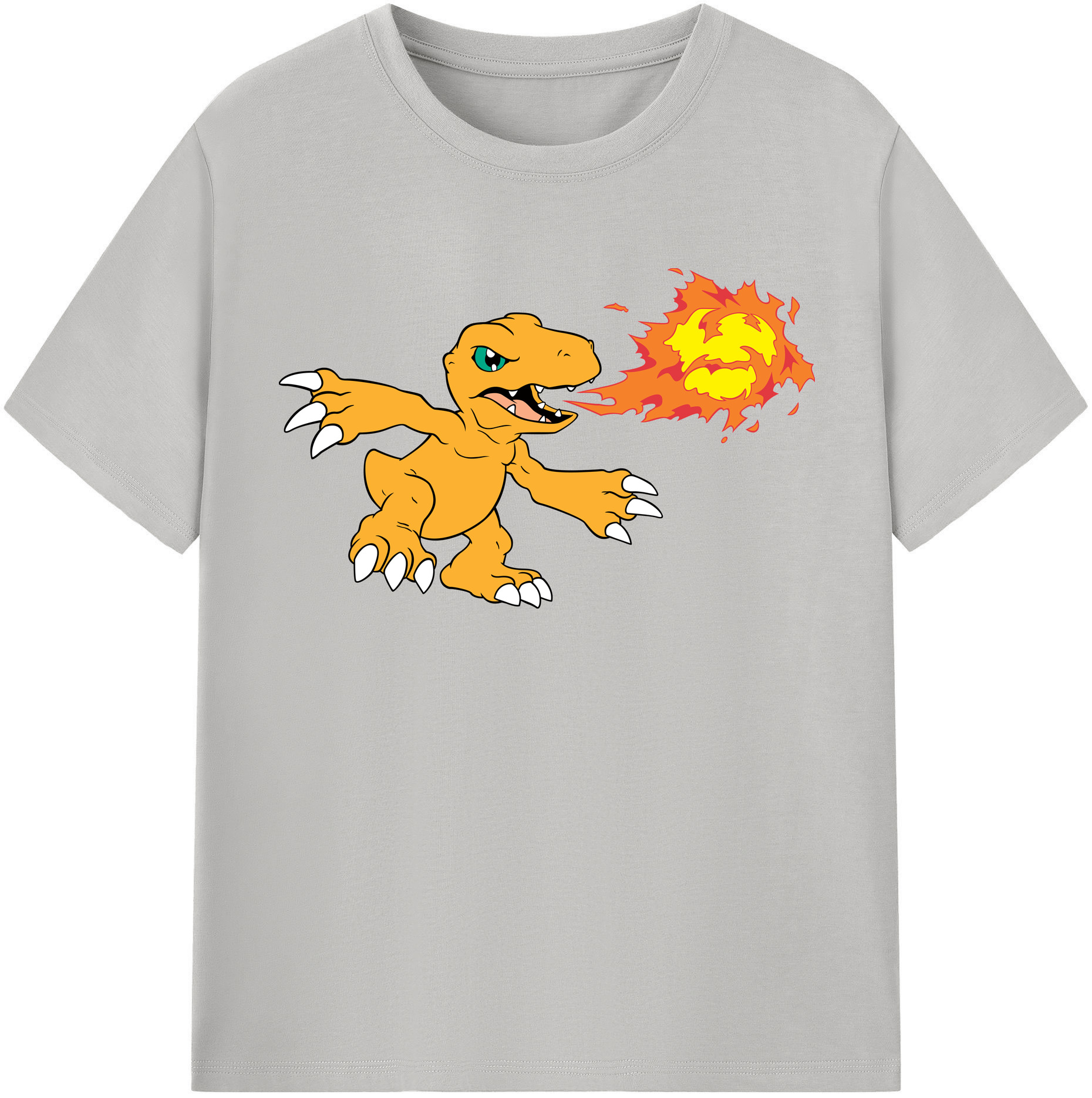 （画像用） Digimon デジタルモンスター/デジモン 綿100％半袖Tシャツ（フロントプリント）