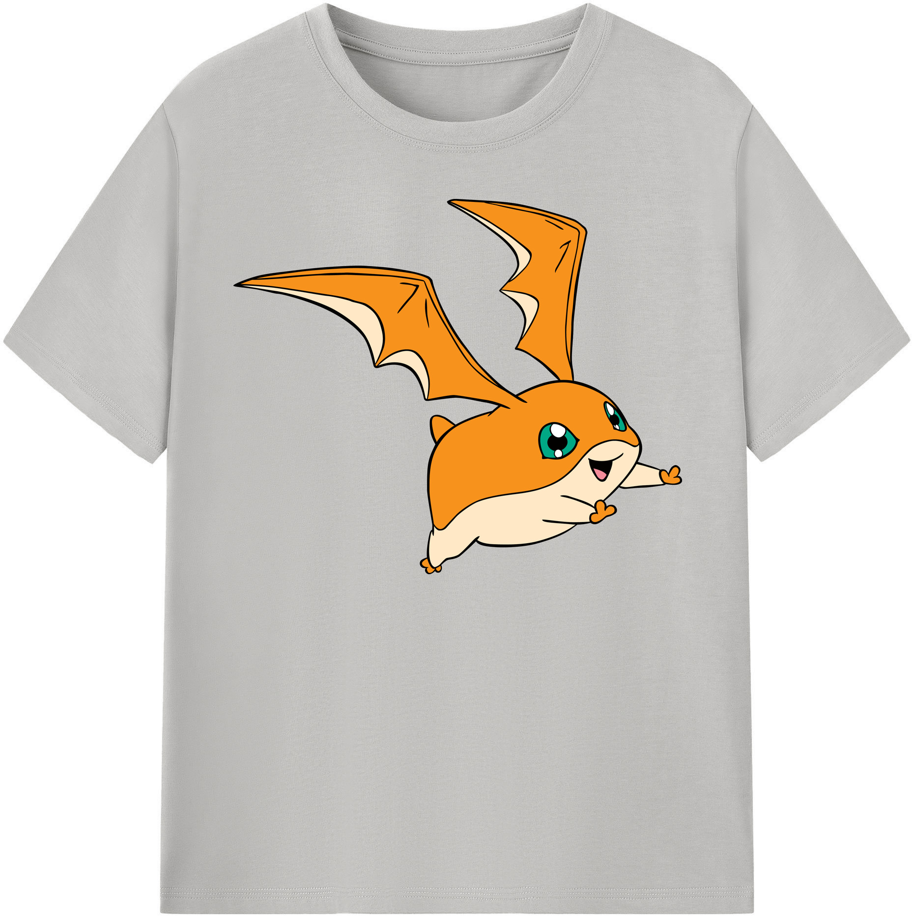 （画像用） Digimon デジタルモンスター/デジモン 綿100％半袖Tシャツ（フロントプリント）