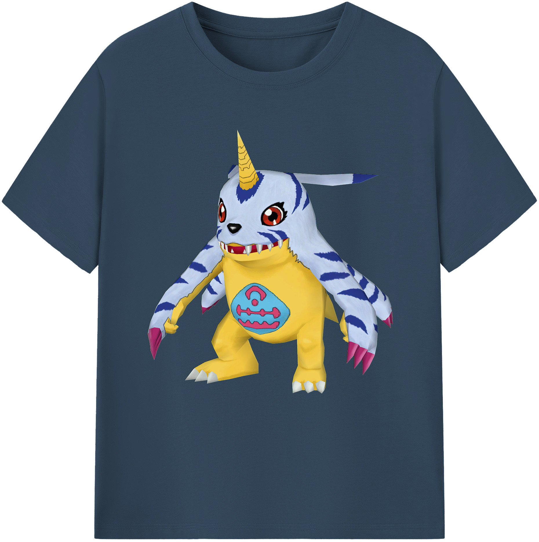 （画像用） Digimon デジタルモンスター/デジモン 綿100％半袖Tシャツ（フロントプリント）