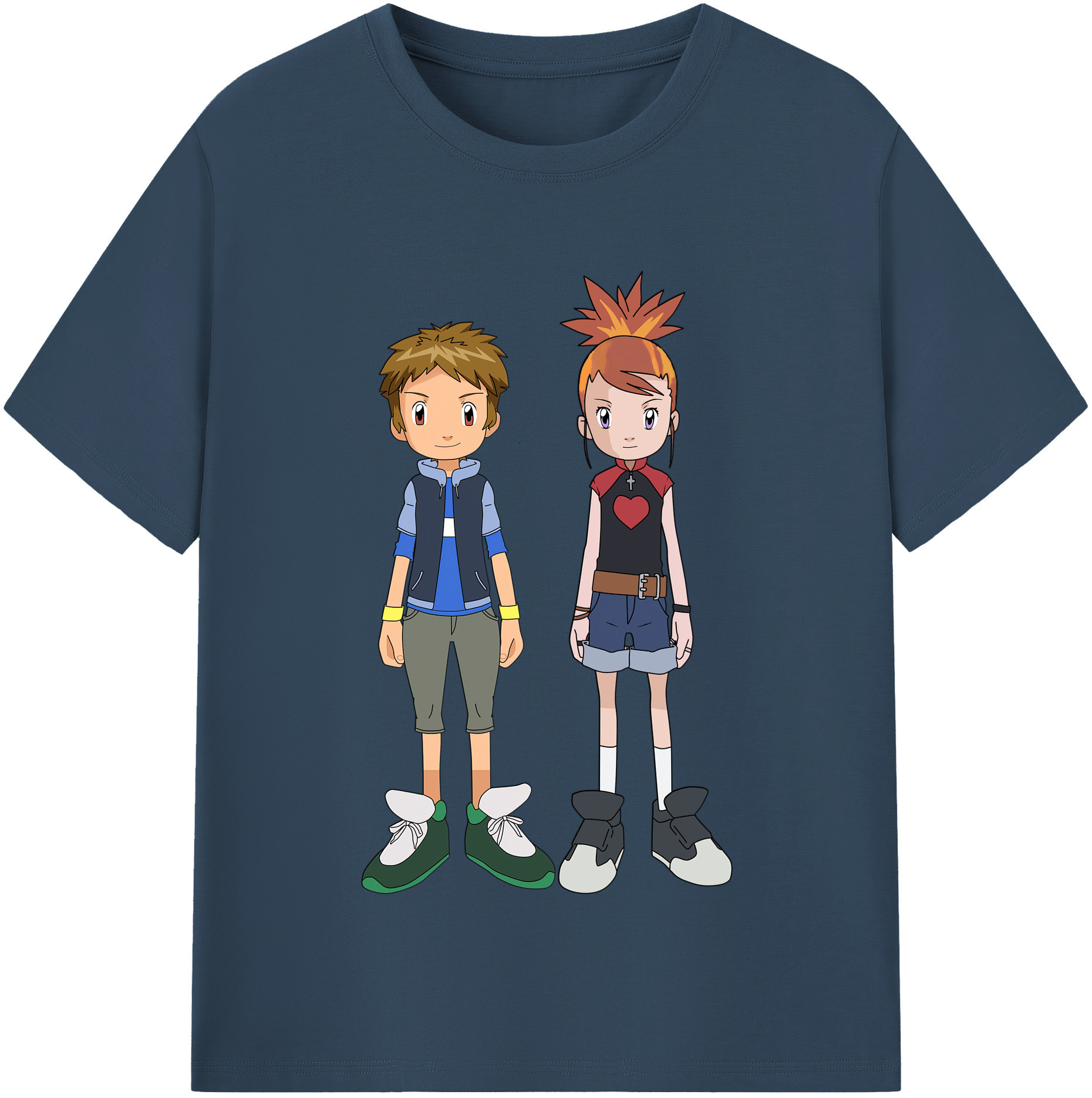 （画像用） Digimon デジタルモンスター/デジモン 綿100％半袖Tシャツ（フロントプリント）