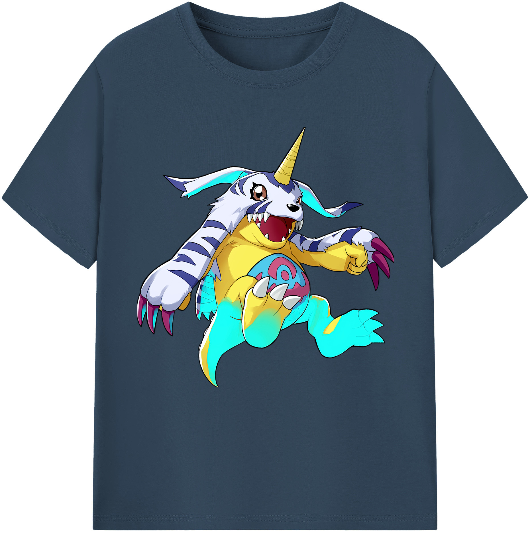 （画像用） Digimon デジタルモンスター/デジモン 綿100％半袖Tシャツ（フロントプリント）