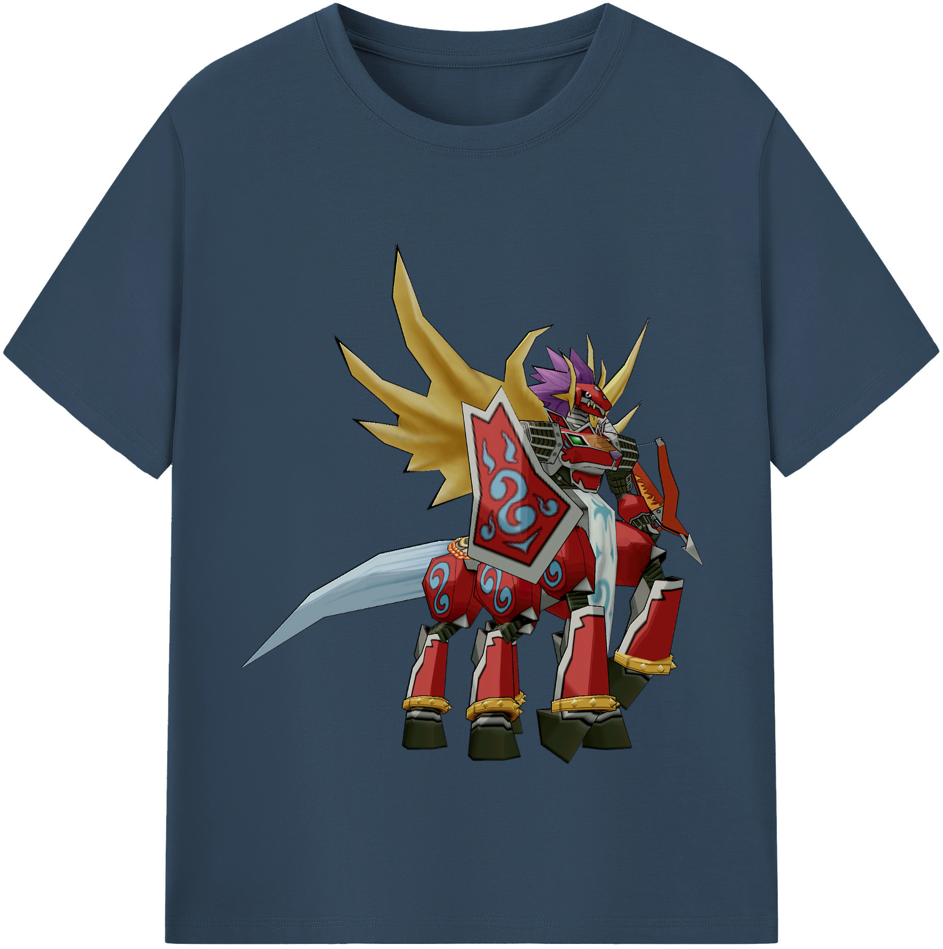 （画像用） Digimon デジタルモンスター/デジモン 綿100％半袖Tシャツ（フロントプリント）