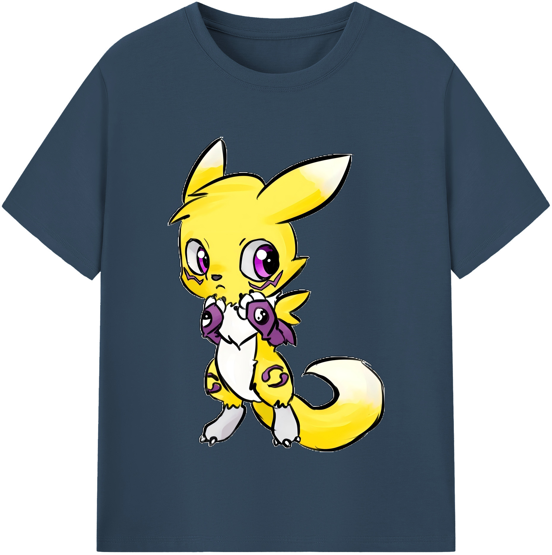 （画像用） Digimon デジタルモンスター/デジモン 綿100％半袖Tシャツ（フロントプリント）