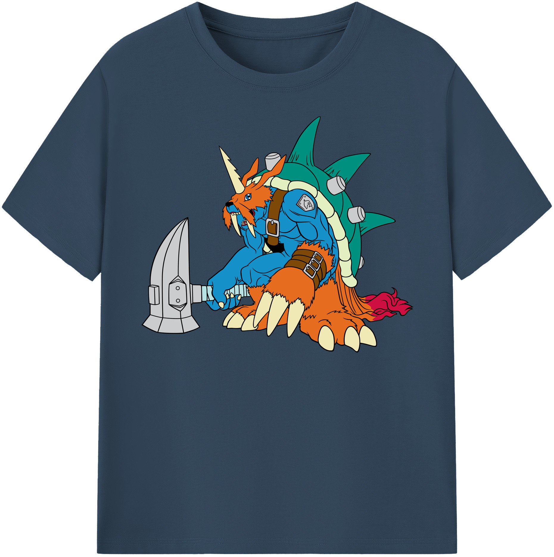 （画像用） Digimon デジタルモンスター/デジモン 綿100％半袖Tシャツ（フロントプリント）