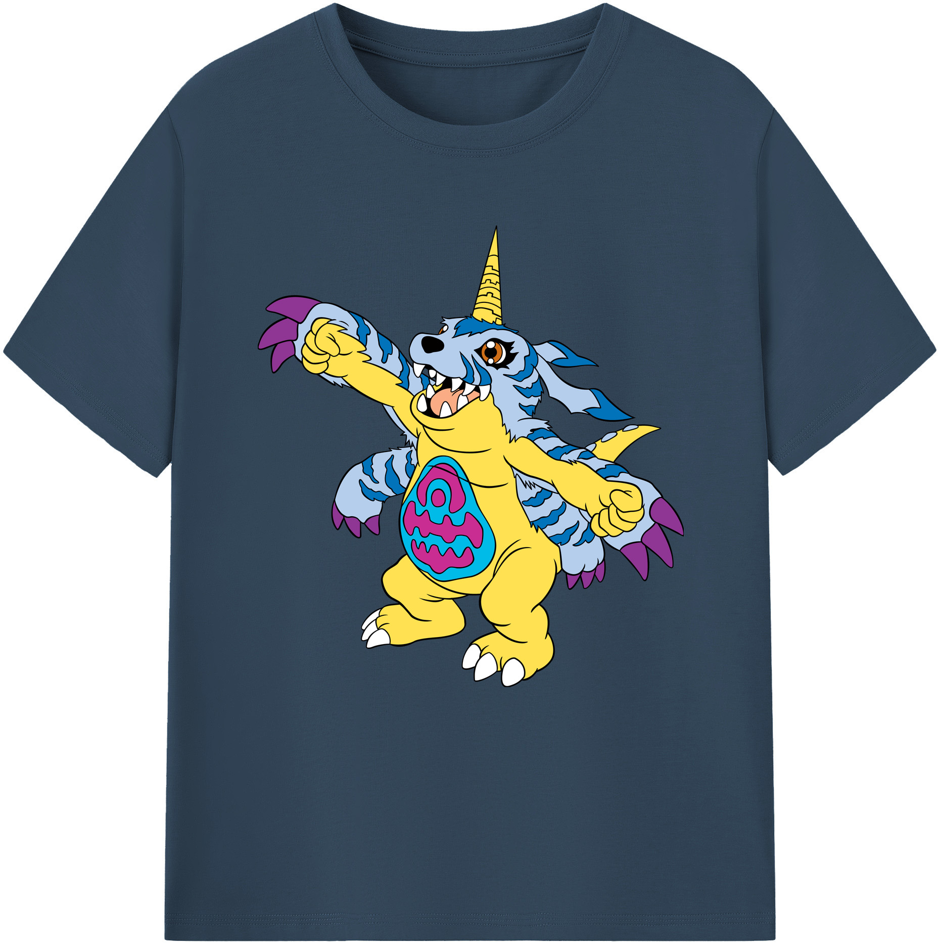 （画像用） Digimon デジタルモンスター/デジモン 綿100％半袖Tシャツ（フロントプリント）