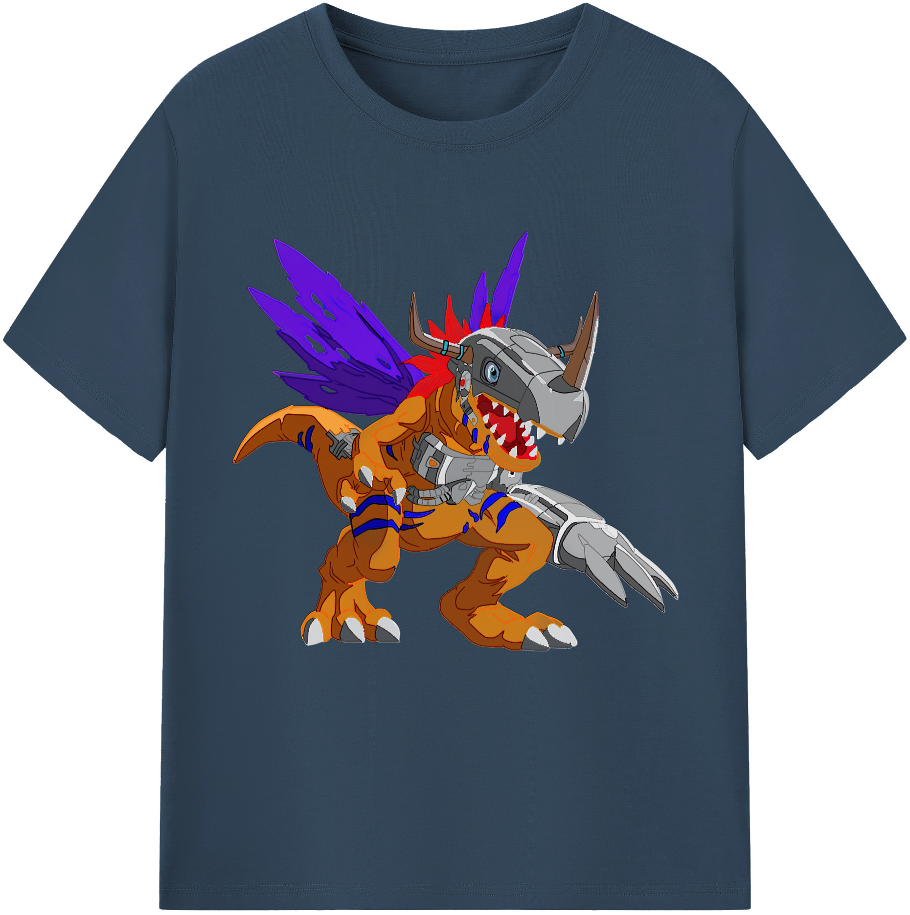 （画像用） Digimon デジタルモンスター/デジモン 綿100％半袖Tシャツ（フロントプリント）