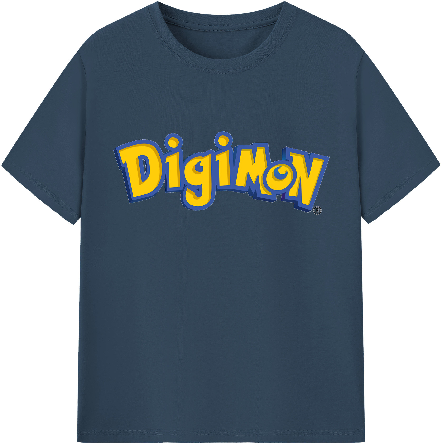 （画像用） Digimon デジタルモンスター/デジモン 綿100％半袖Tシャツ（フロントプリント）